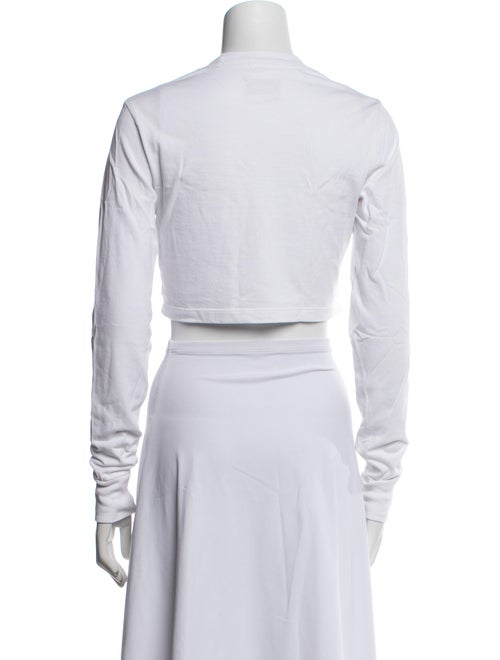 Aimé Leon Dore Graphic Print Mock Neck Crop Top