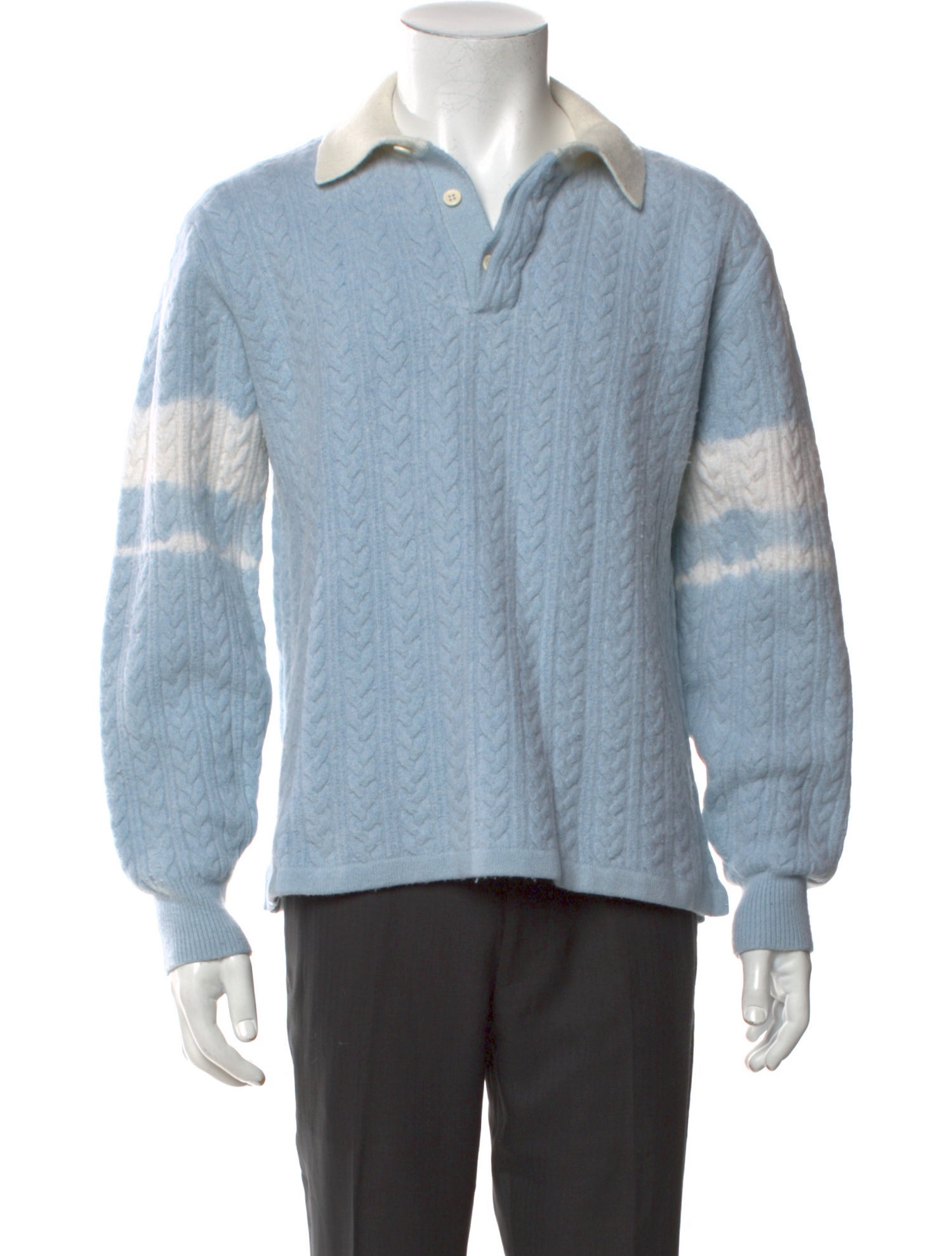 Aimé Leon Dore Collar Long Sleeve Polo Sweater