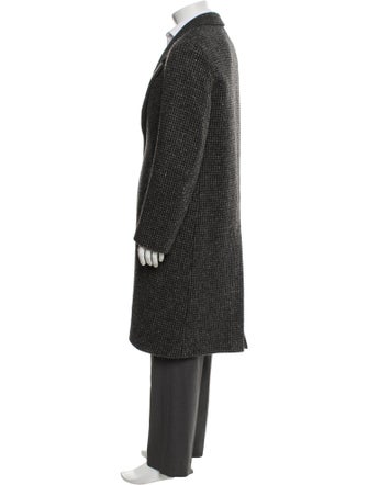 Aimé Leon Dore Wool Houndstooth Print Overcoat
