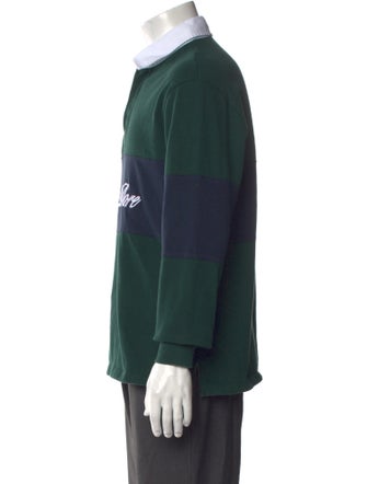 Aimé Leon Dore Graphic Print V-Neck Polo Shirt