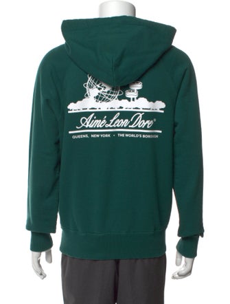 Aimé Leon Dore Graphic Print Mock Neck Hoodie