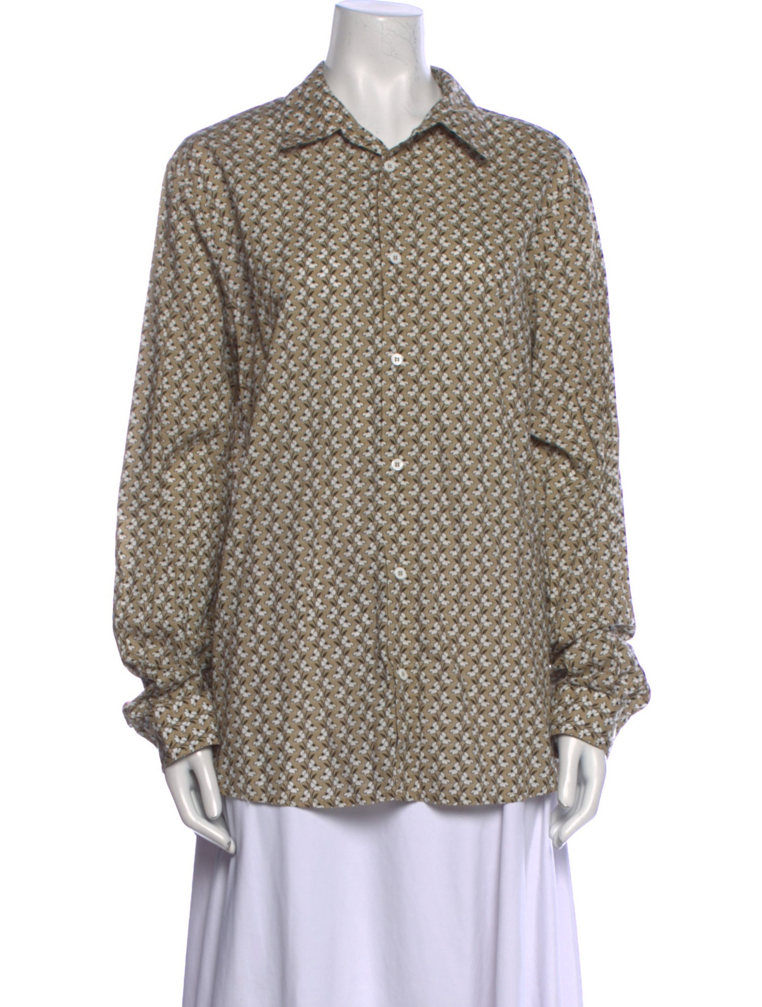 Aimé Leon Dore Printed Long Sleeve Button-Up Top