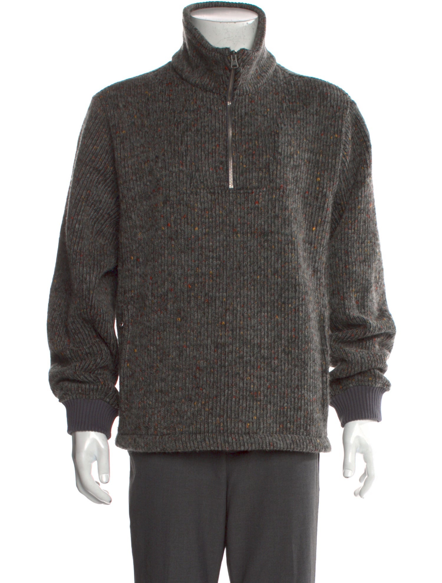 Aimé Leon Dore Mock Neck Long Sleeve Cardigan