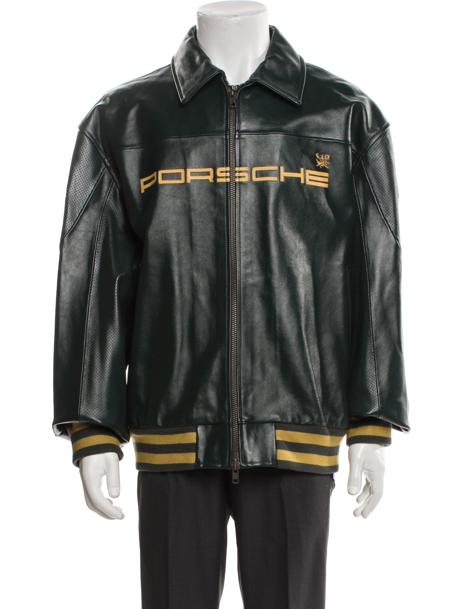 Aimé Leon Dore x Porsche 993 Turbo 'Club' Leather Moto Jacket w/ Tags