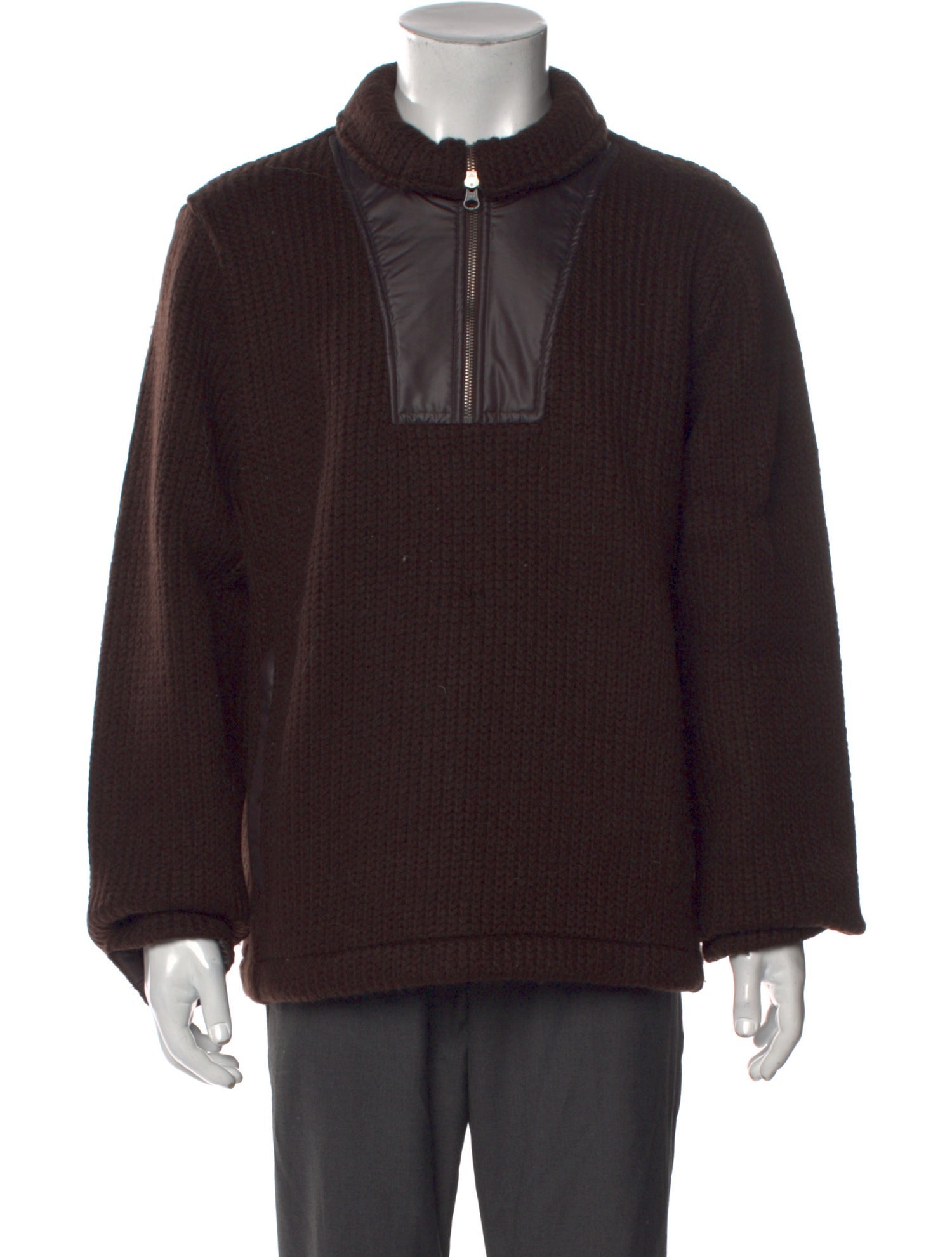 Aimé Leon Dore Mock Neck Long Sleeve Polo Sweater