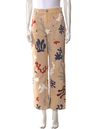 Aimé Leon Dore Floral Print Straight Leg Pants