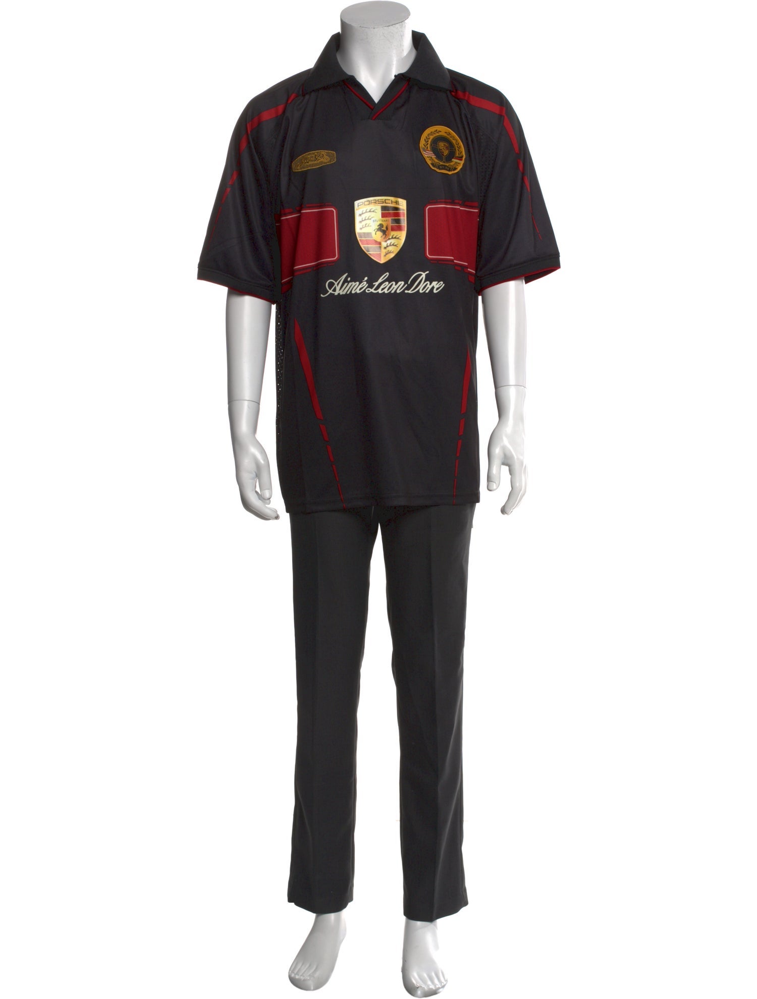 Aimé Leon Dore Graphic Print Collar T-Shirt w/ Tags