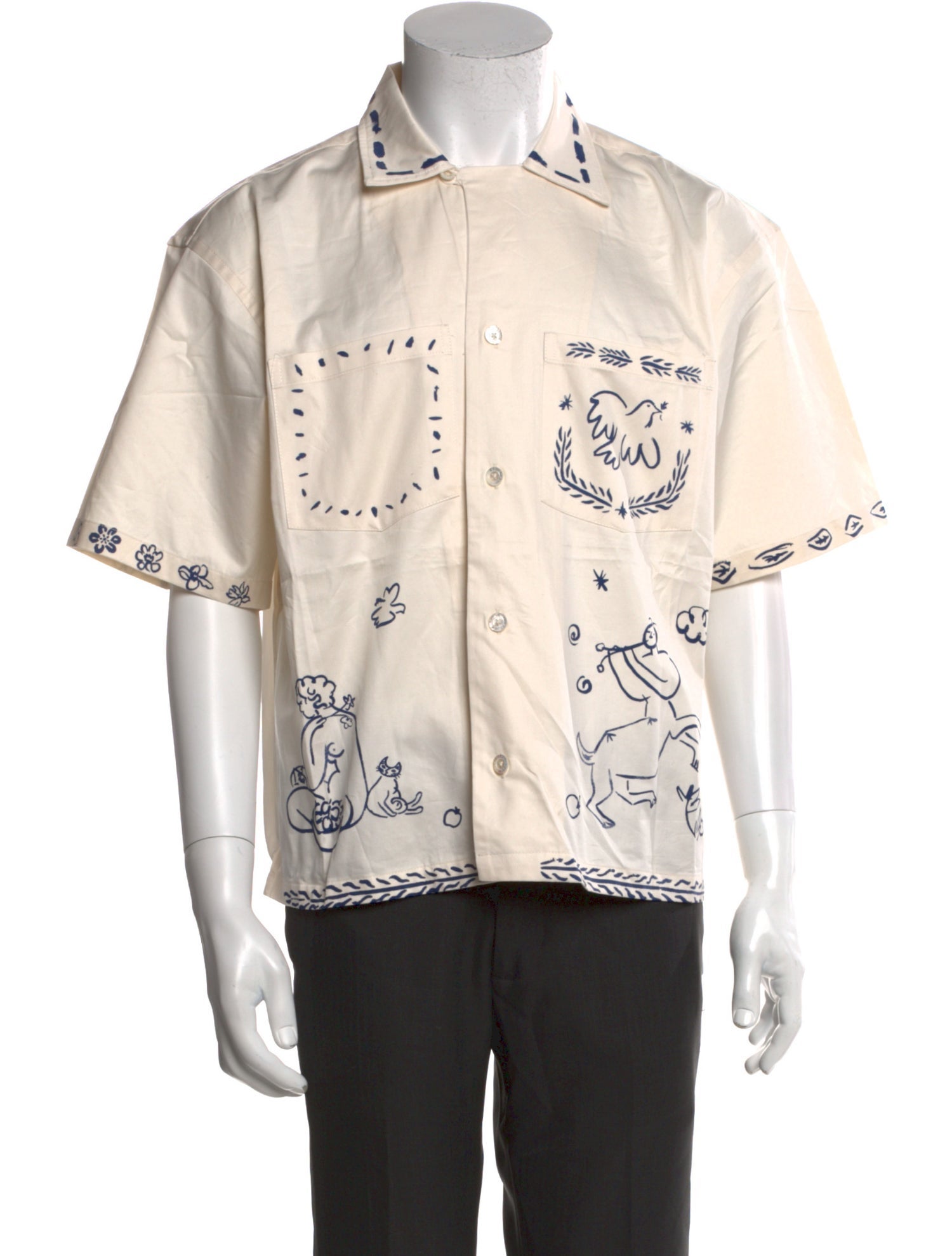 Aimé Leon Dore Graphic Print Short Sleeve Shirt w/ Tags