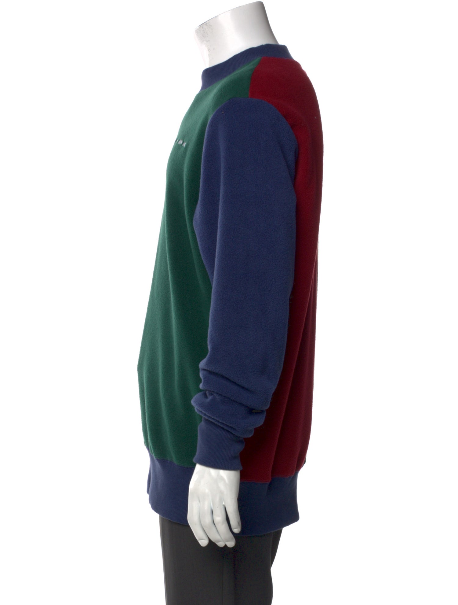 Aimé Leon Dore Colorblock Pattern Crew Neck Sweatshirt