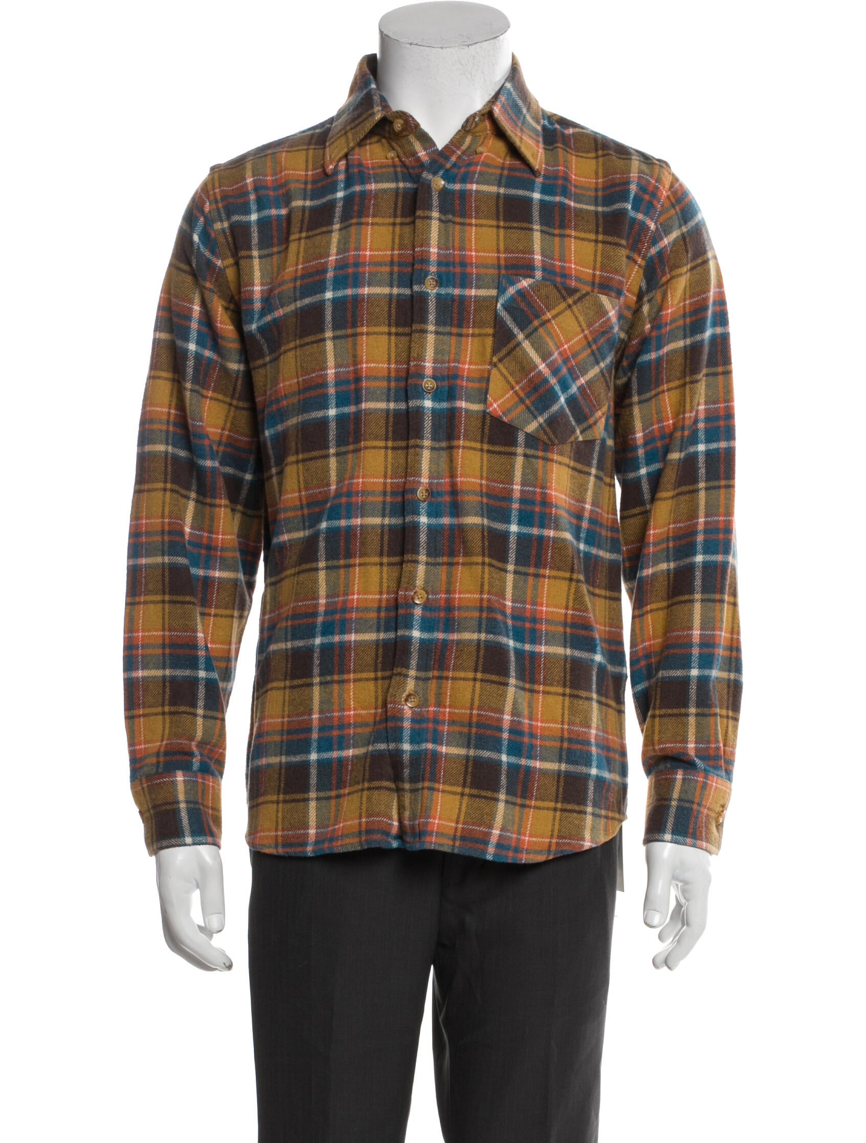 Aimé Leon Dore Plaid Print Long Sleeve Shirt
