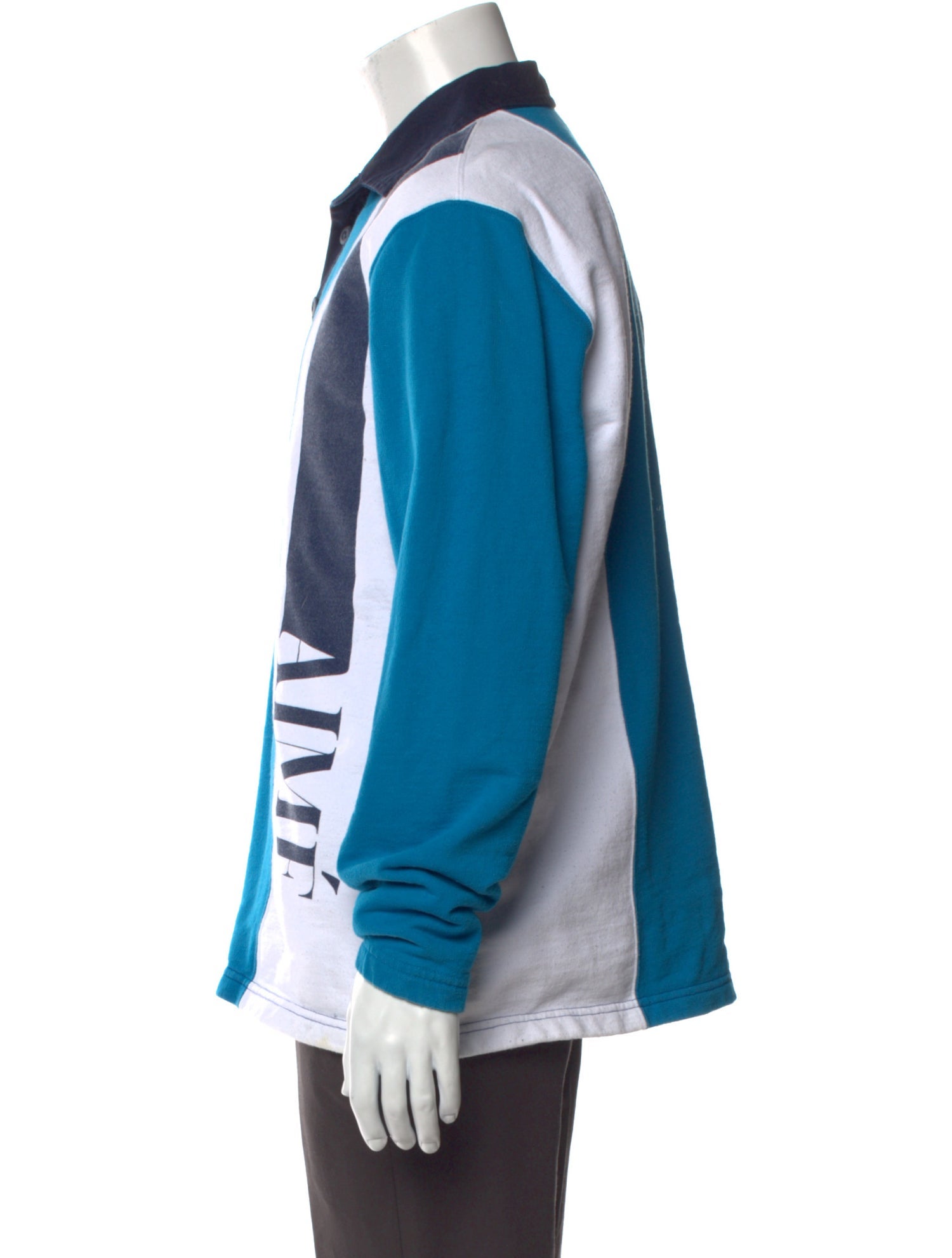 Aimé Leon Dore Striped Collar Polo Shirt