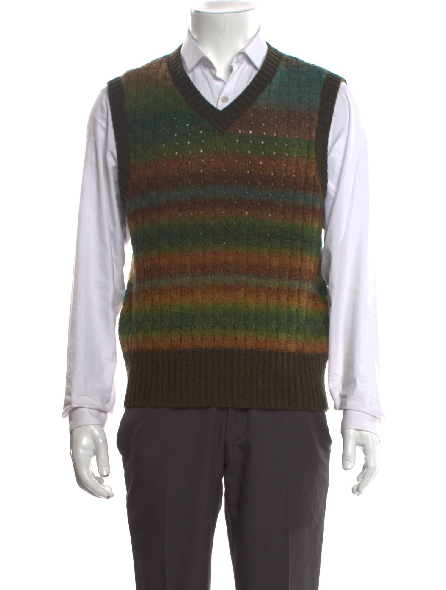 Aimé Leon Dore Wool Striped Sweater Vest