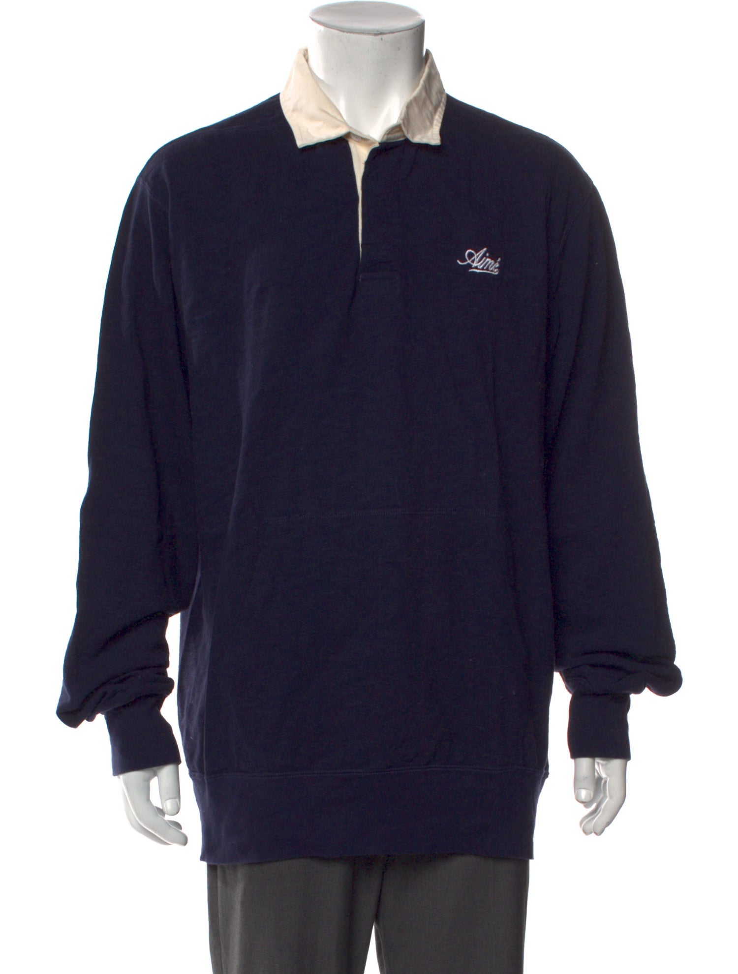 Aimé Leon Dore Collar Long Sleeve Polo Shirt