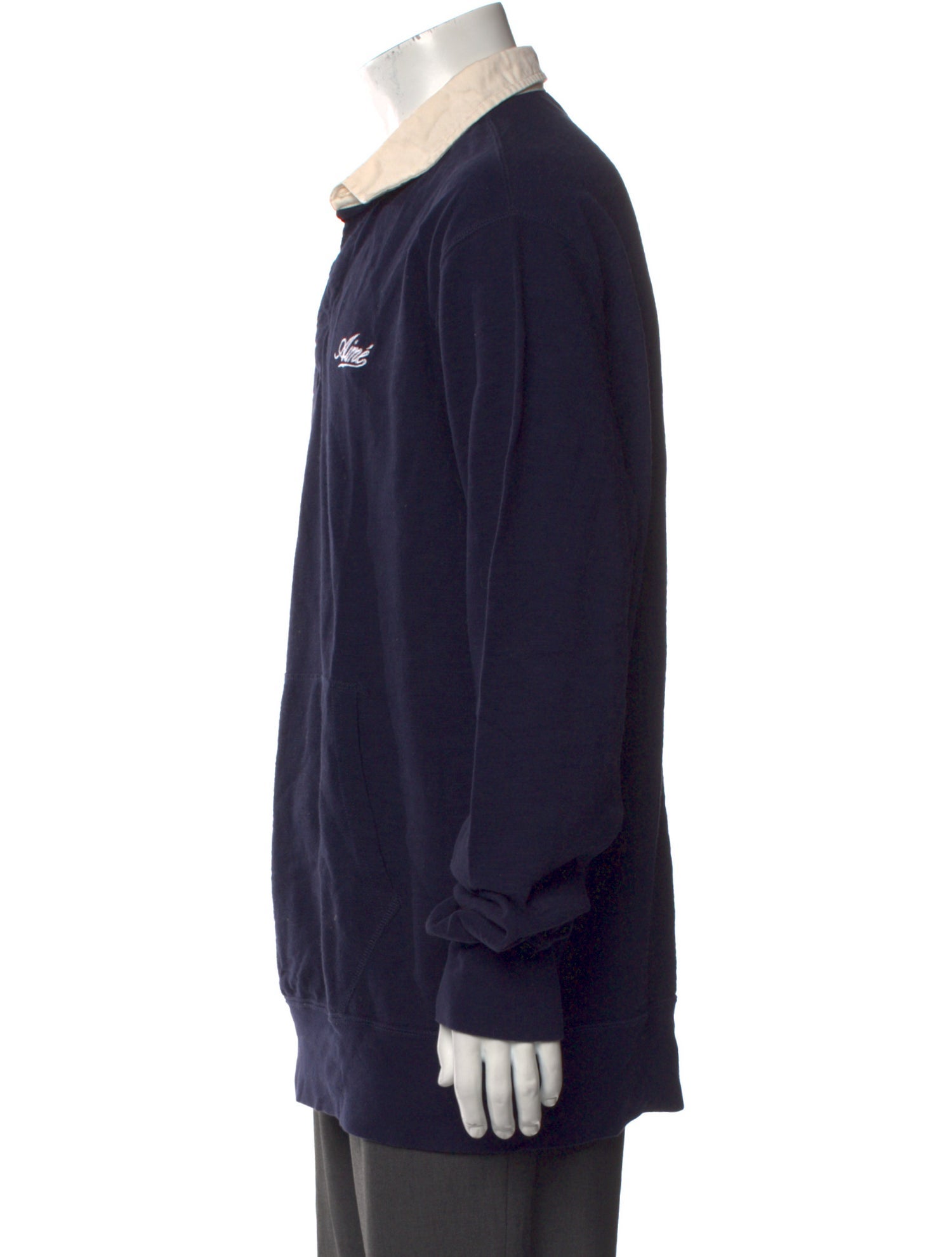 Aimé Leon Dore Collar Long Sleeve Polo Shirt