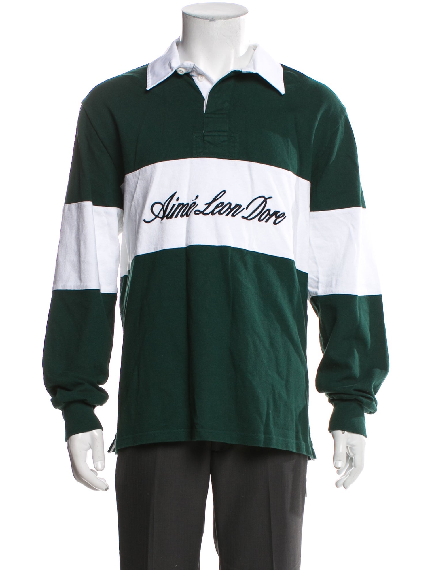 Aimé Leon Dore Graphic Print Collar Polo Shirt