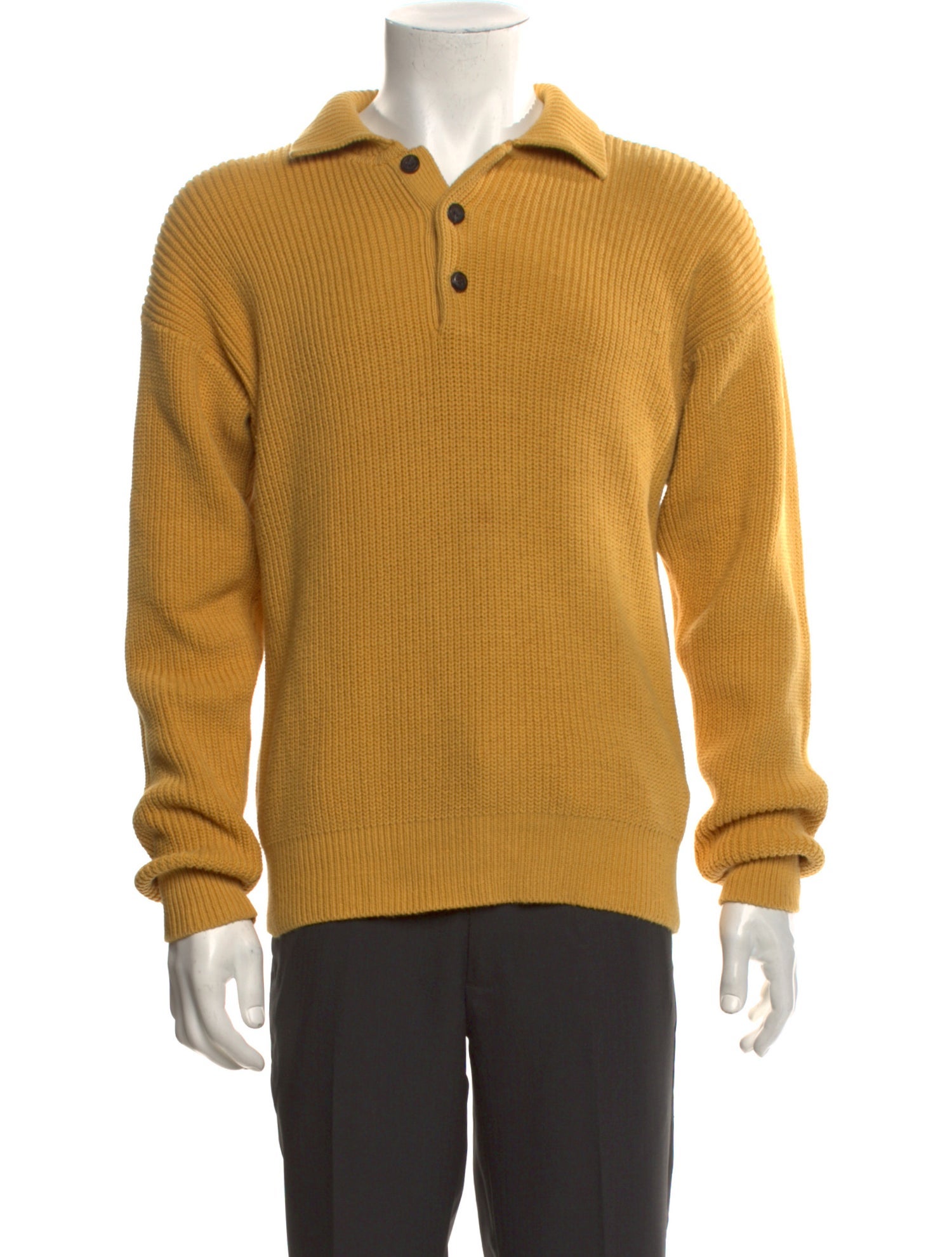 Aimé Leon Dore Collar Long Sleeve Polo Sweater