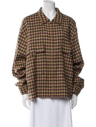 Aimé Leon Dore Wool Plaid Print Jacket