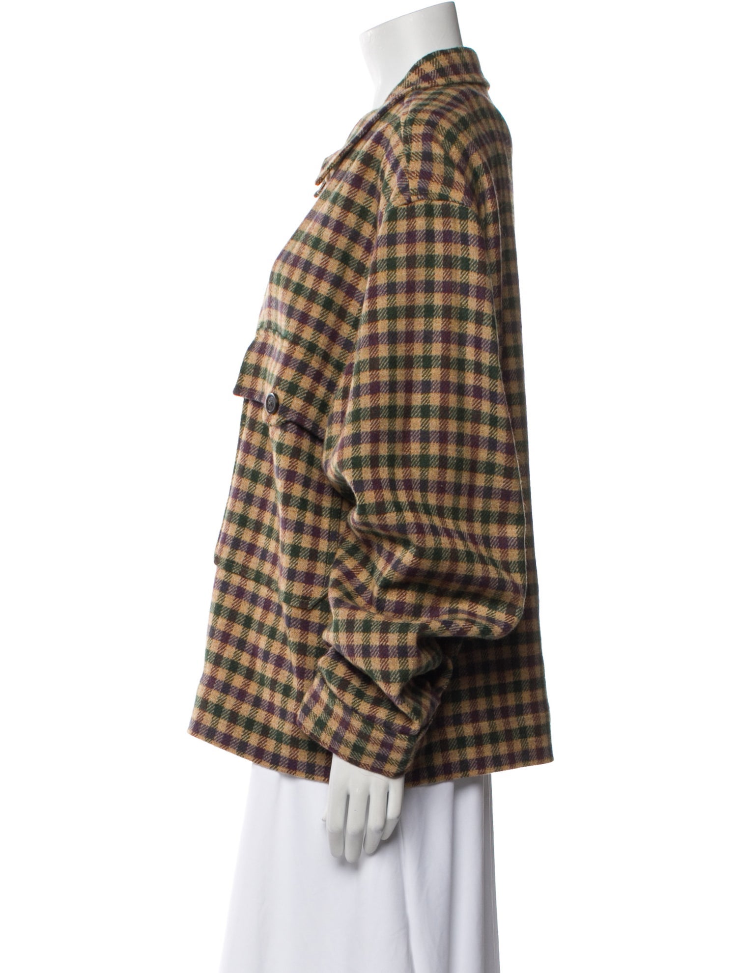 Aimé Leon Dore Wool Plaid Print Jacket