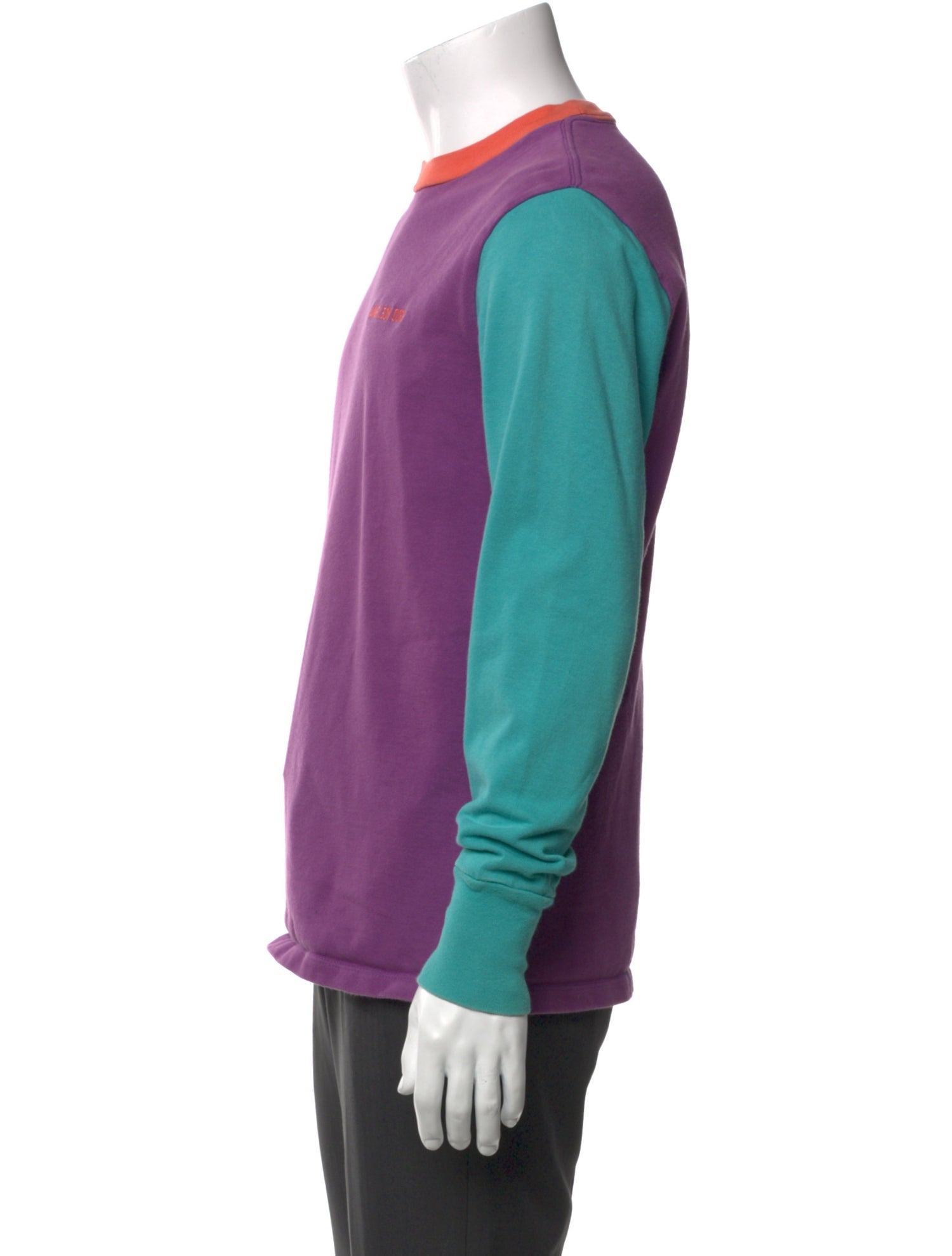 Aimé Leon Dore Colorblock Pattern Crew Neck Sweatshirt
