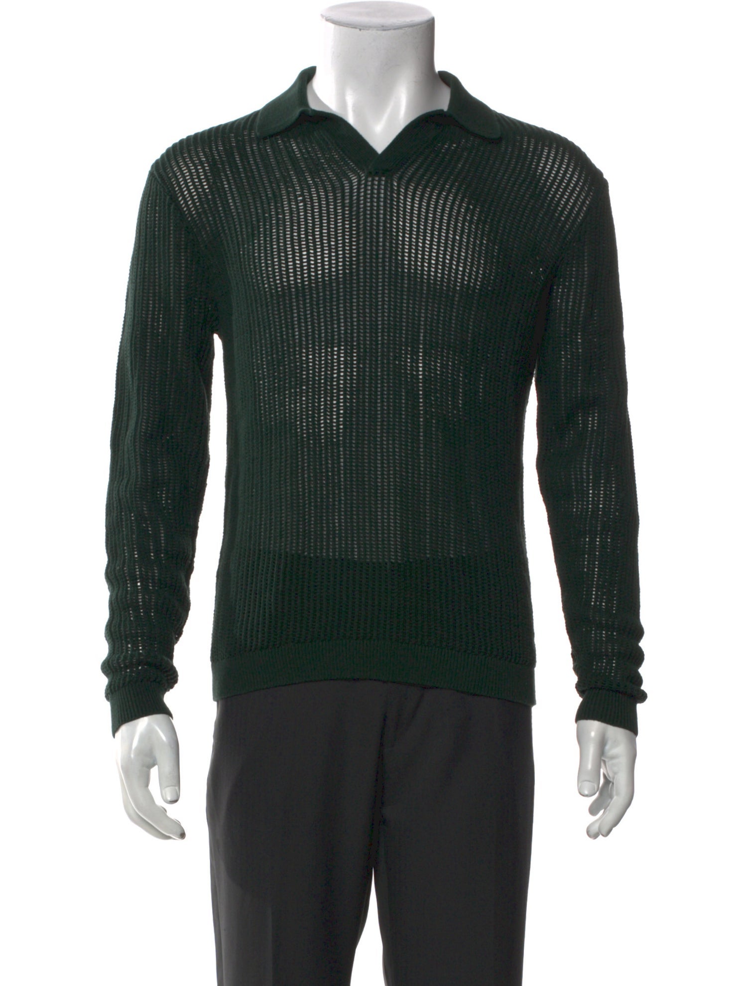 Aimé Leon Dore Collar Long Sleeve Polo Sweater