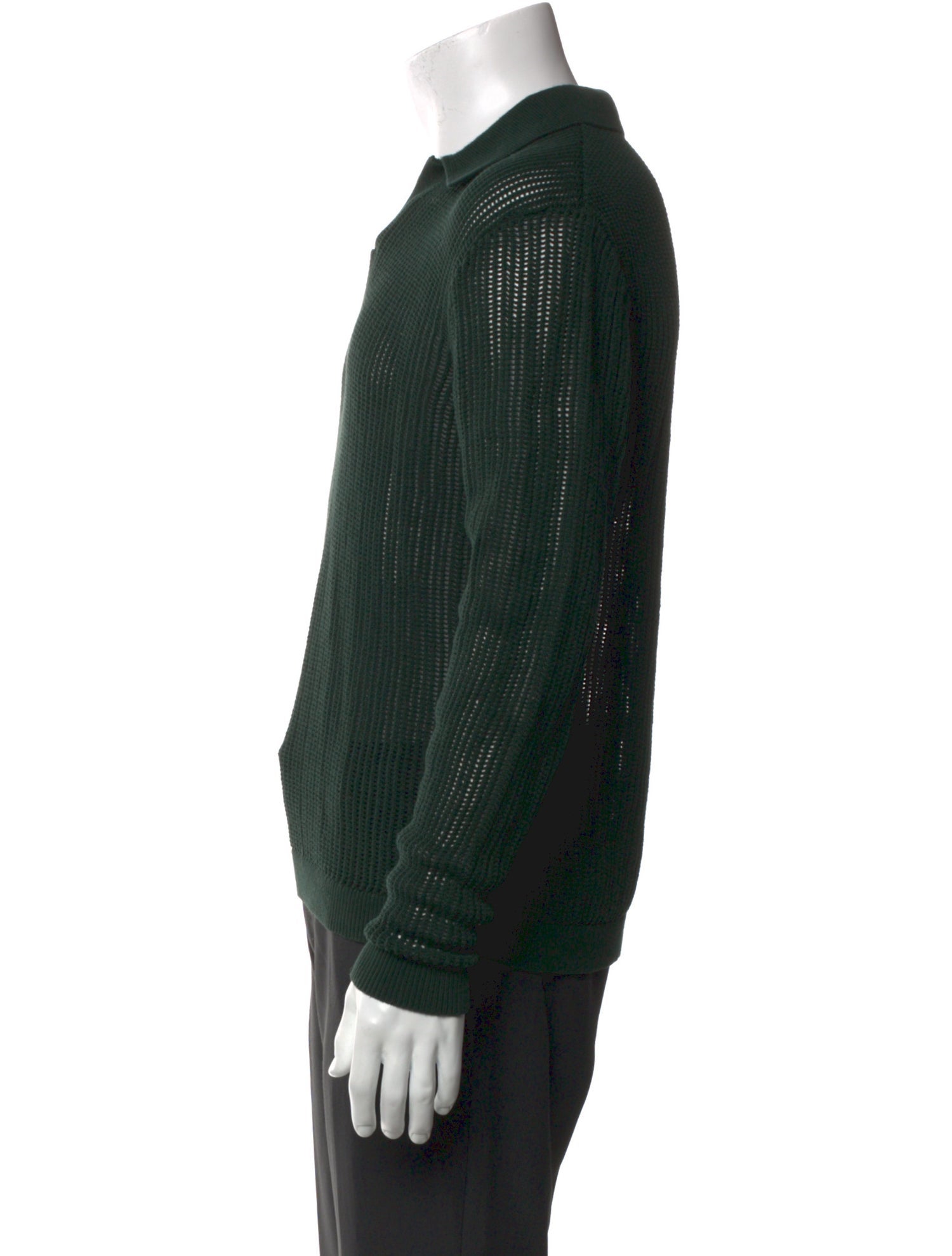 Aimé Leon Dore Collar Long Sleeve Polo Sweater