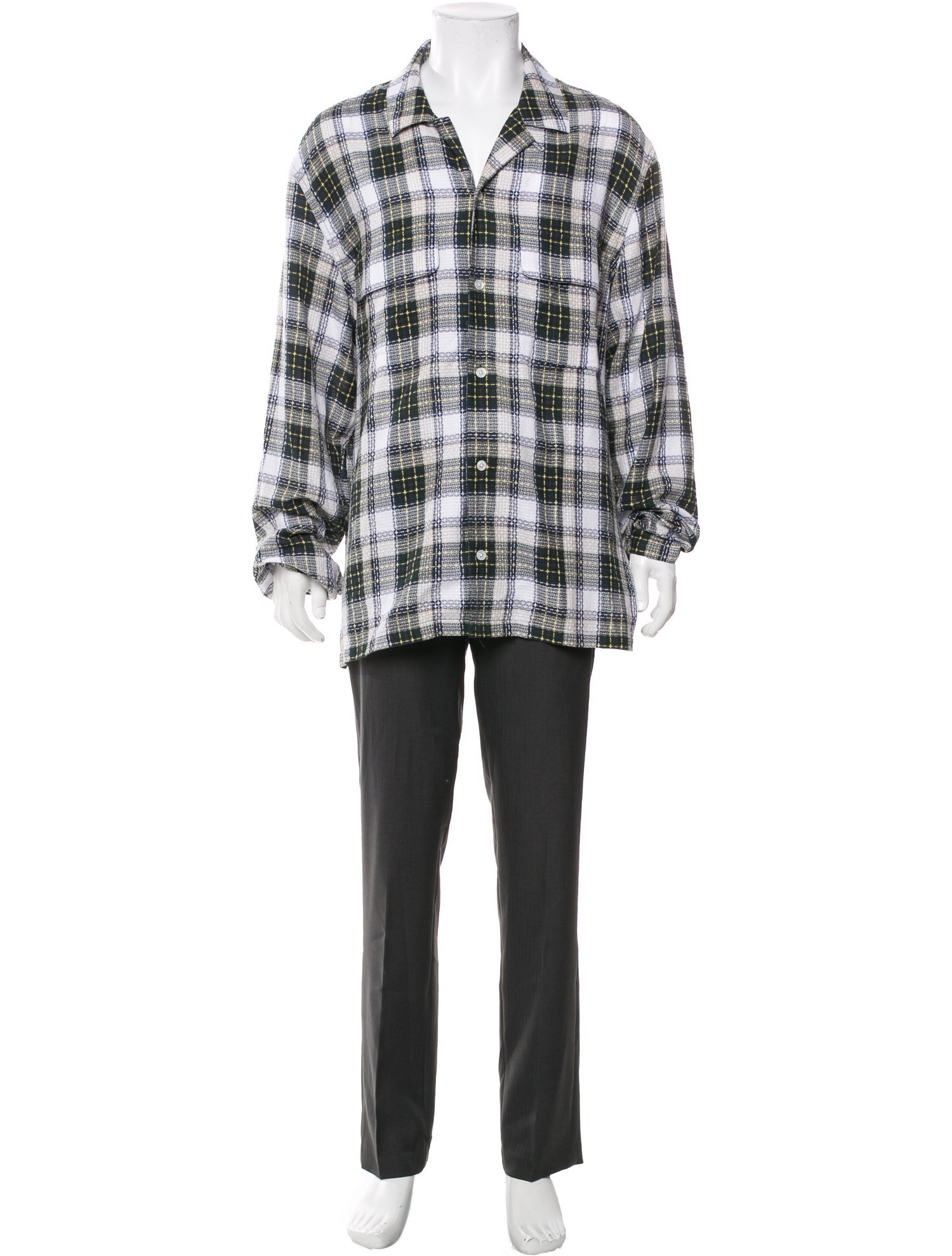 Aimé Leon Dore Plaid Print Long Sleeve Shirt