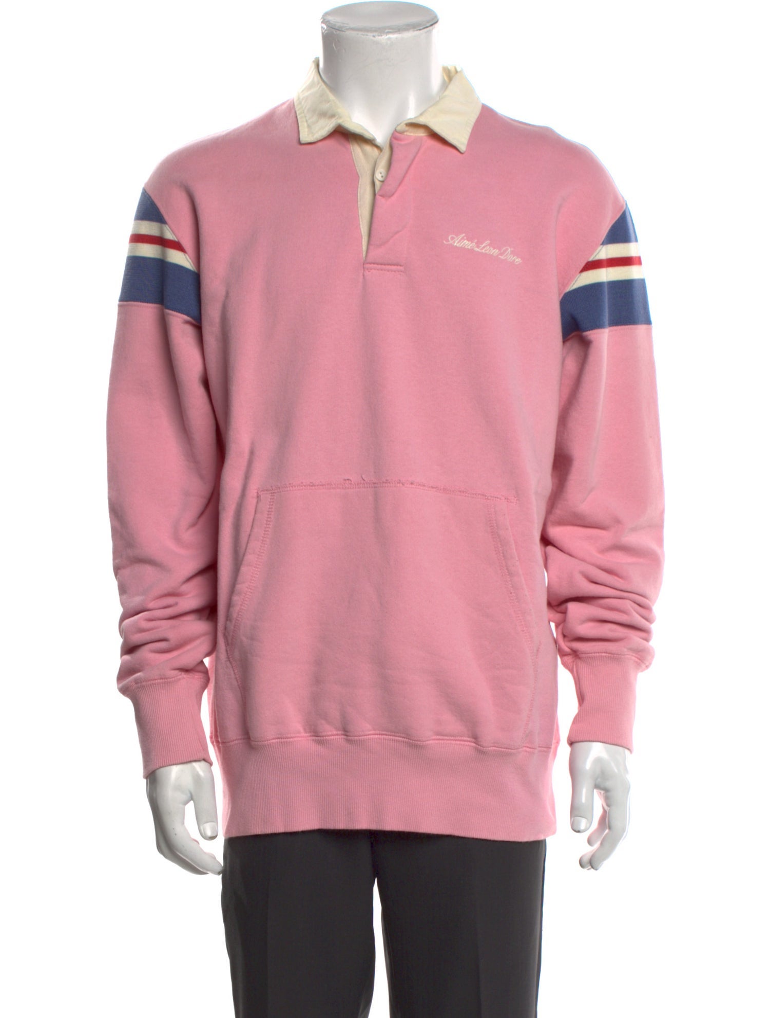Aimé Leon Dore Striped Crew Neck Sweatshirt