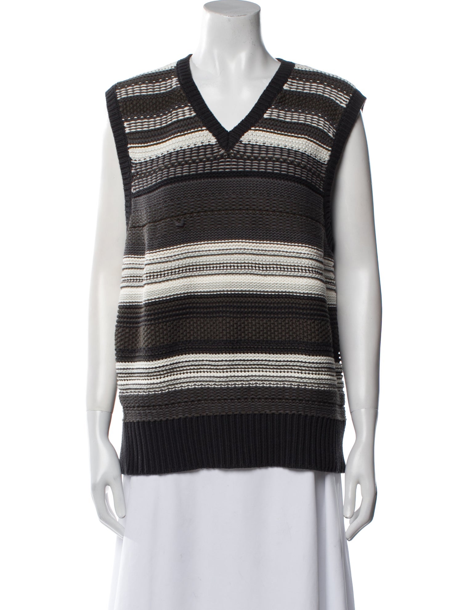 Aimé Leon Dore Striped V-Neck Sweater
