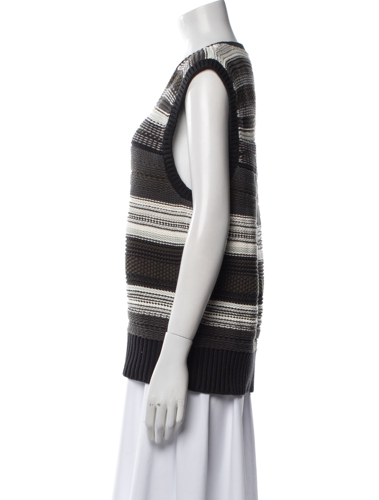 Aimé Leon Dore Striped V-Neck Sweater