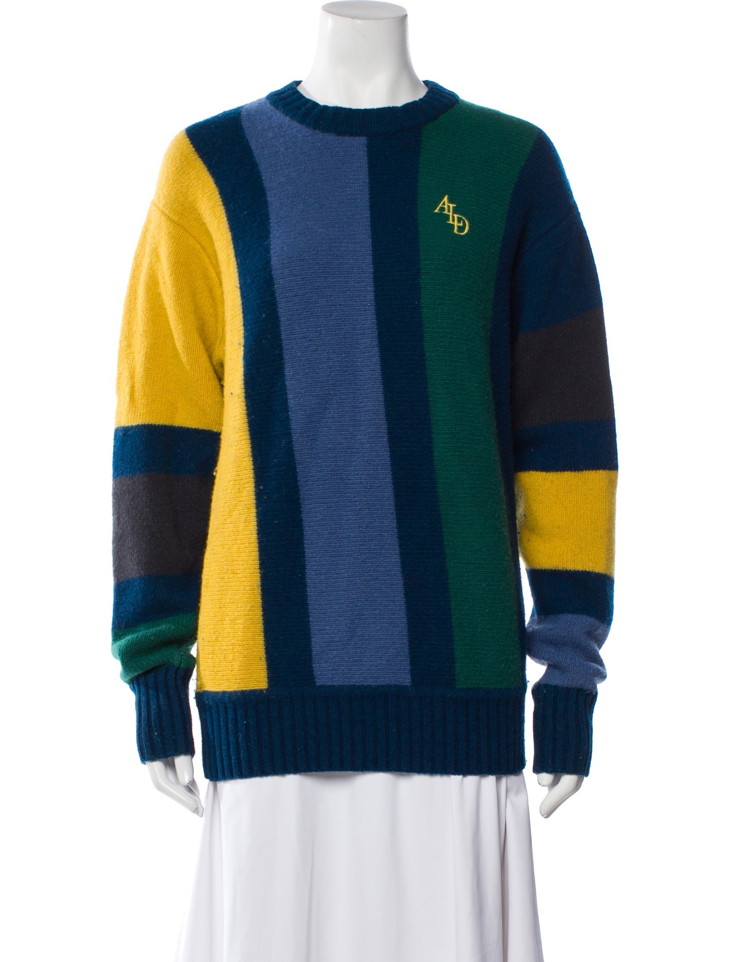 Aimé Leon Dore Wool Colorblock Pattern Sweater