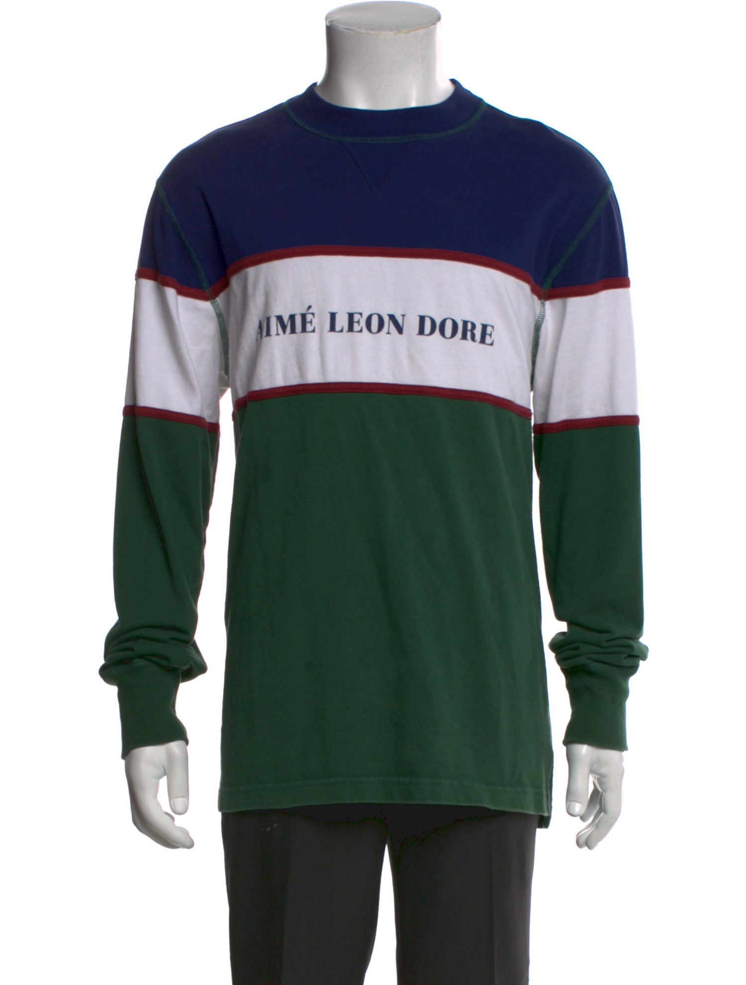 Aimé Leon Dore Striped Crew Neck T-Shirt