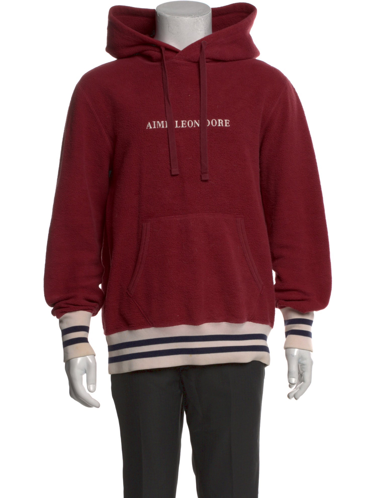 Aimé Leon Dore Striped Crew Neck Hoodie