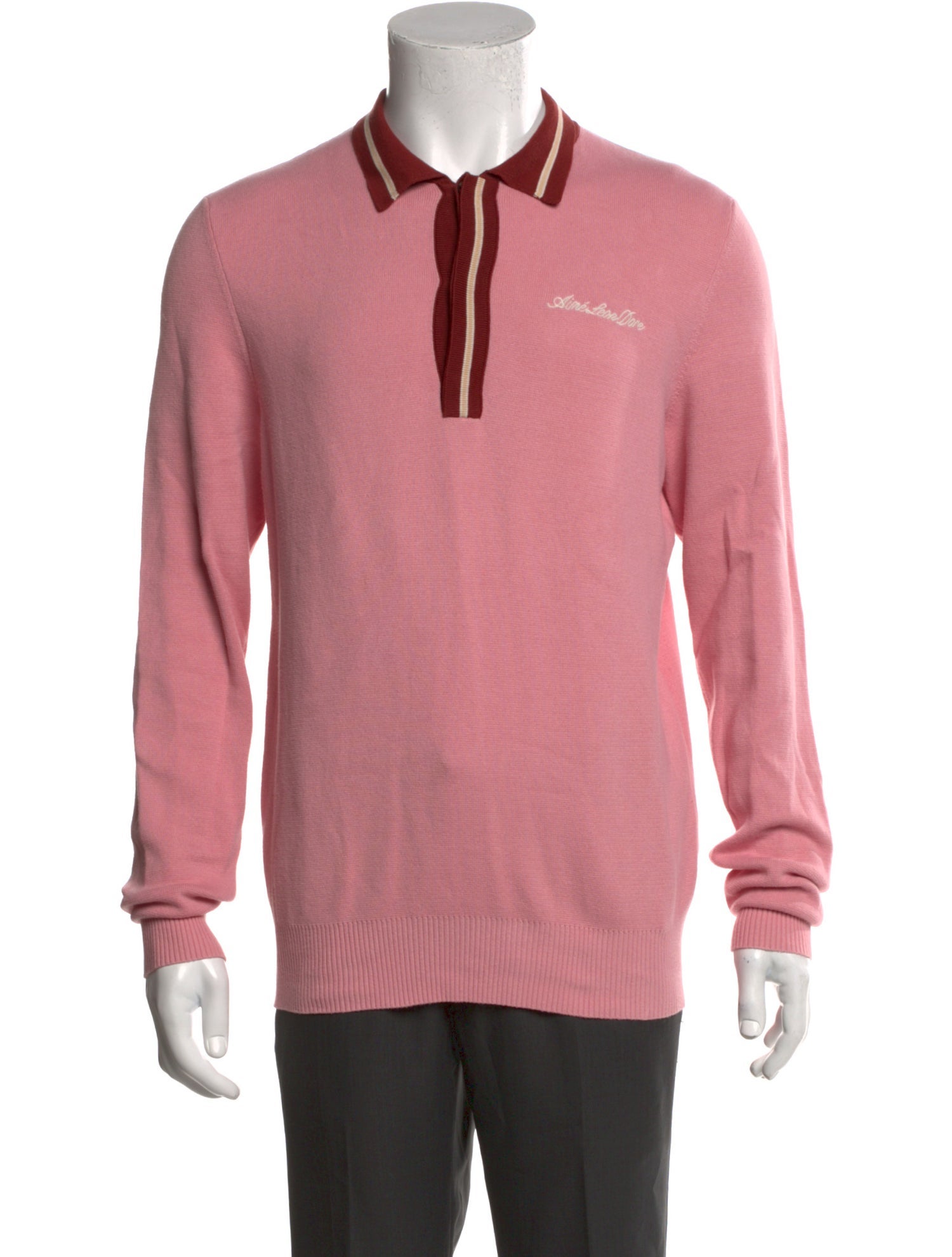 Aimé Leon Dore Crew Neck Long Sleeve Polo Shirt