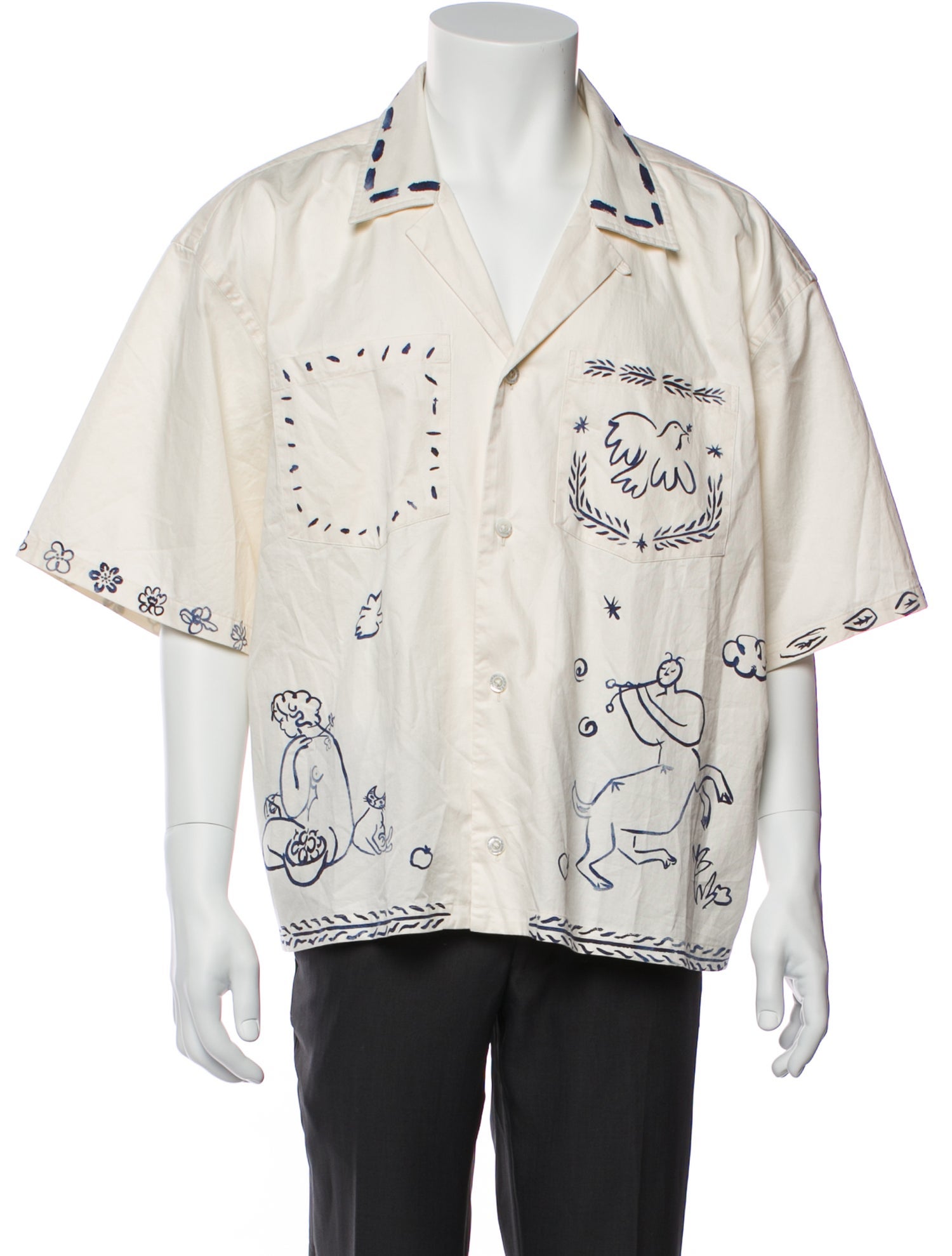 Aimé Leon Dore Printed Three-Quarter Sleeve Shirt w/ Tags