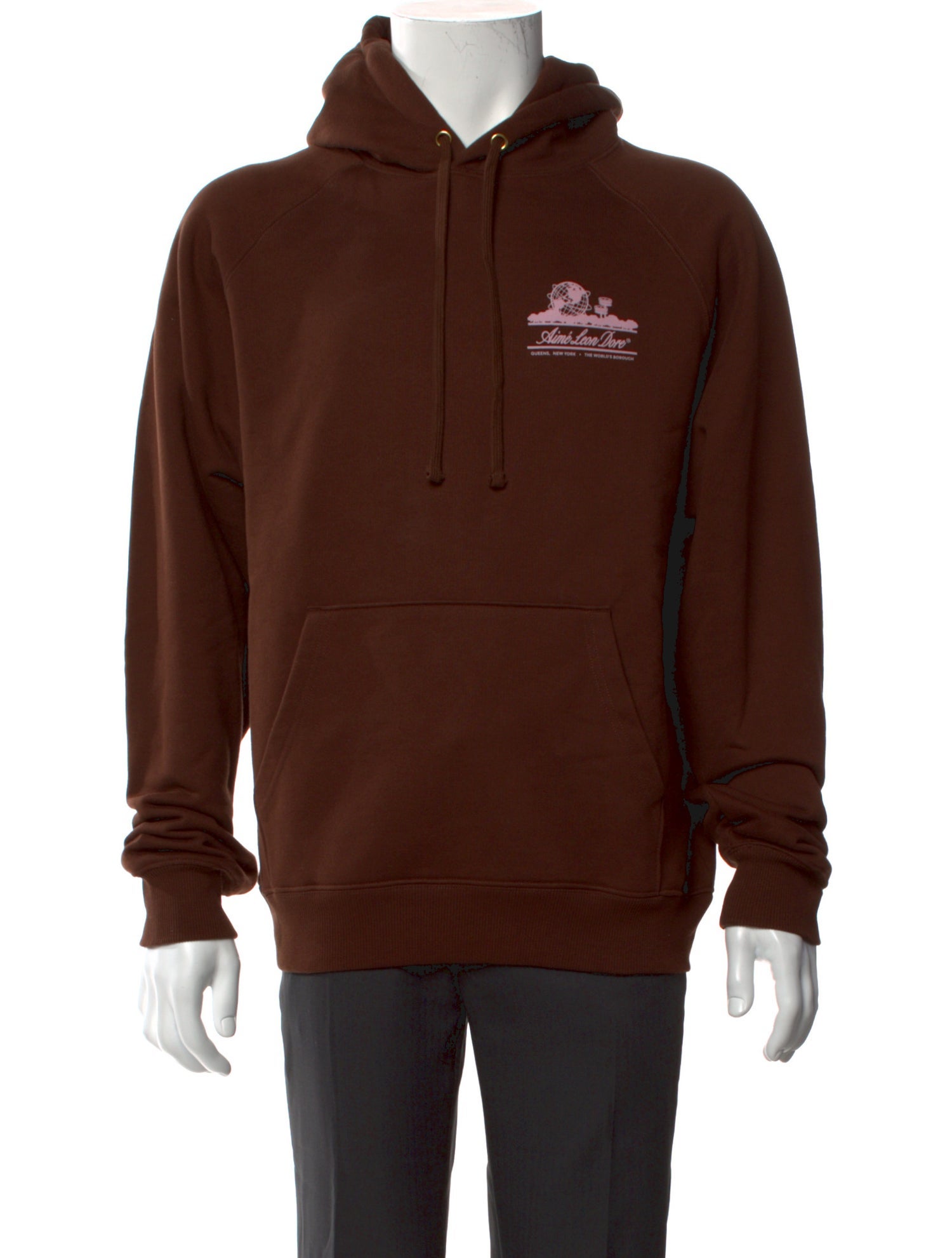 Aimé Leon Dore Graphic Print V-Neck Hoodie