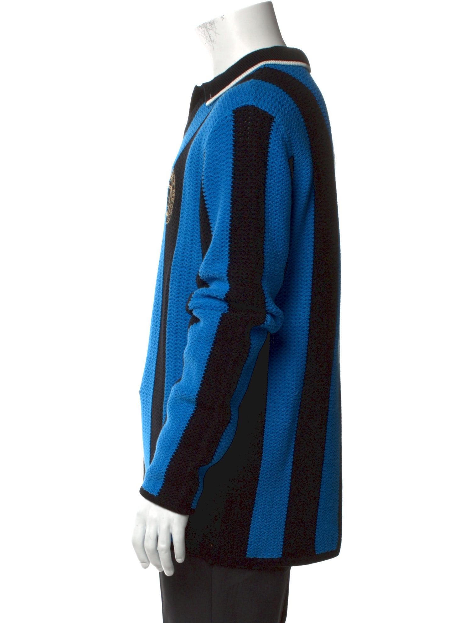 Aimé Leon Dore Striped Collar Polo Sweater