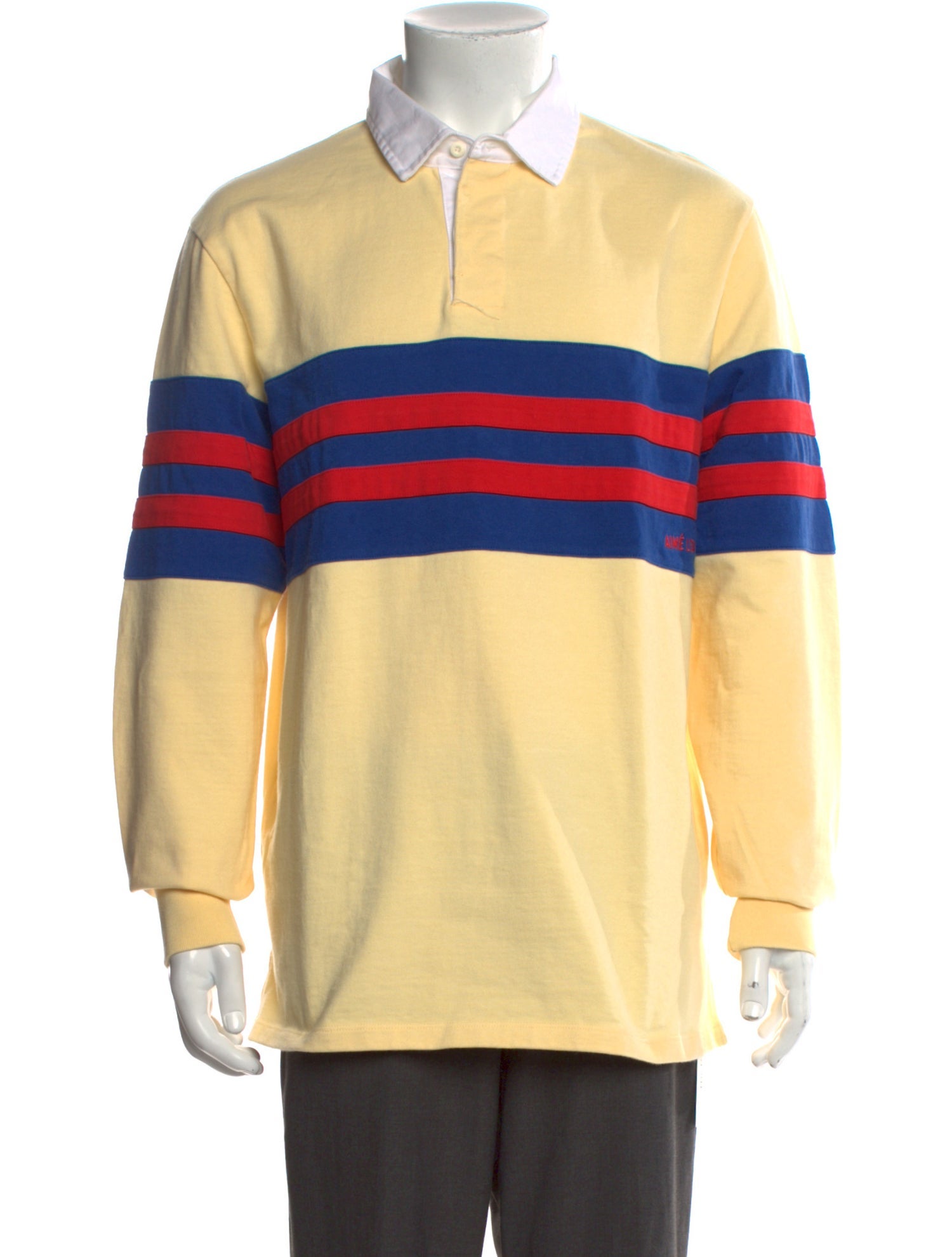Aimé Leon Dore Striped Collar Polo Shirt