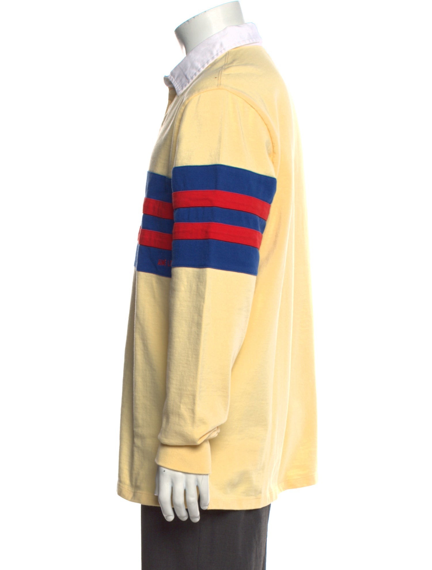 Aimé Leon Dore Striped Collar Polo Shirt