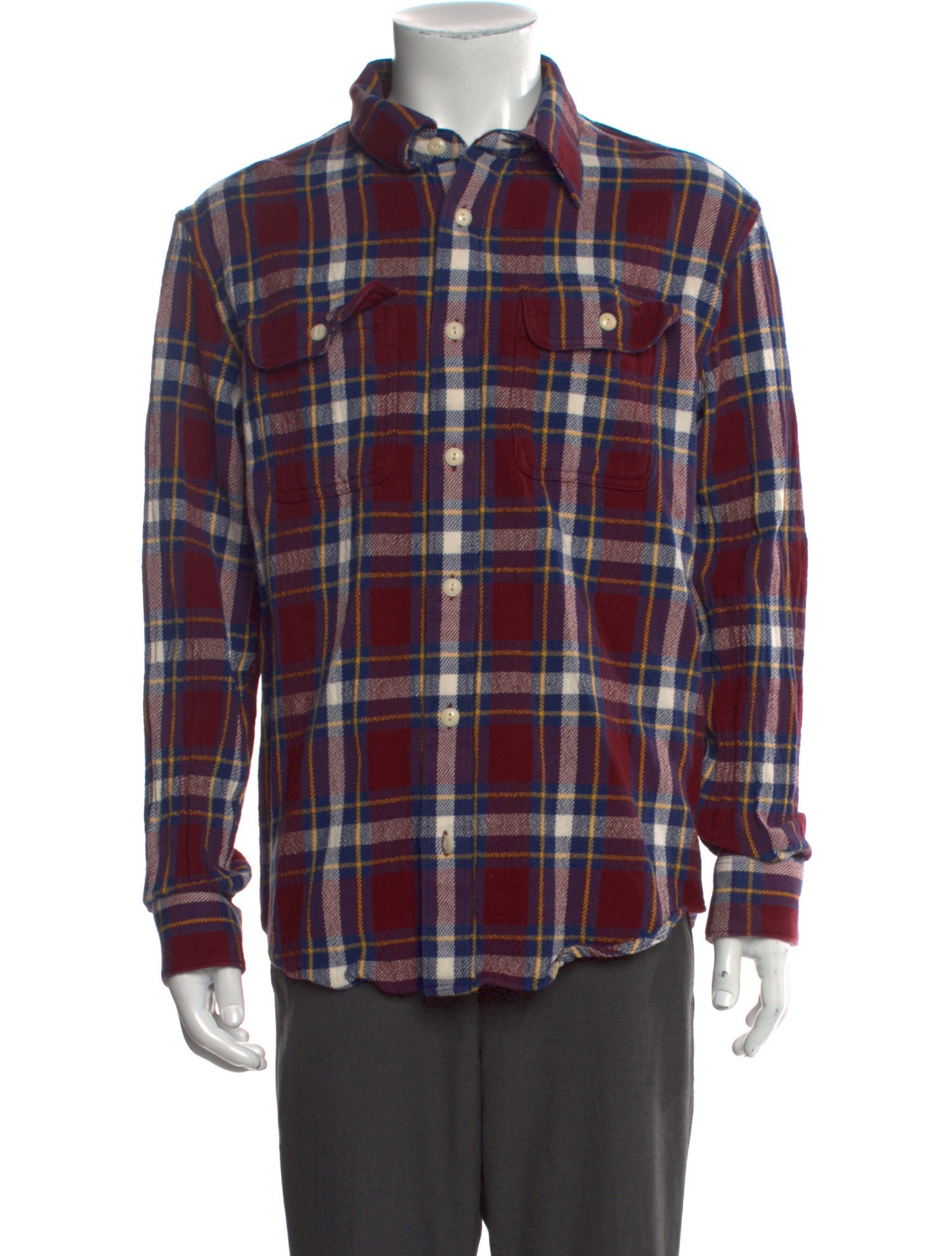 Aimé Leon Dore Plaid Print Long Sleeve Shirt
