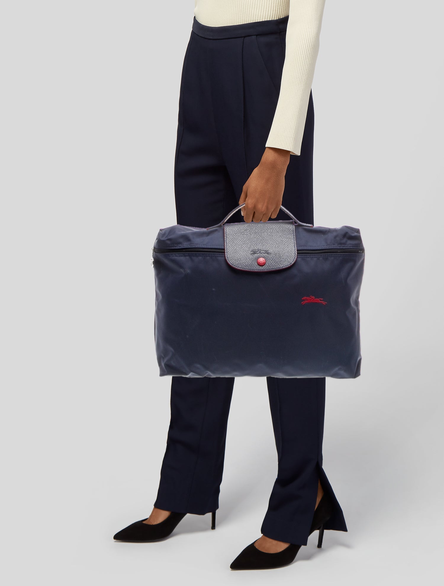 Longchamp Nylon Top Handle Bag