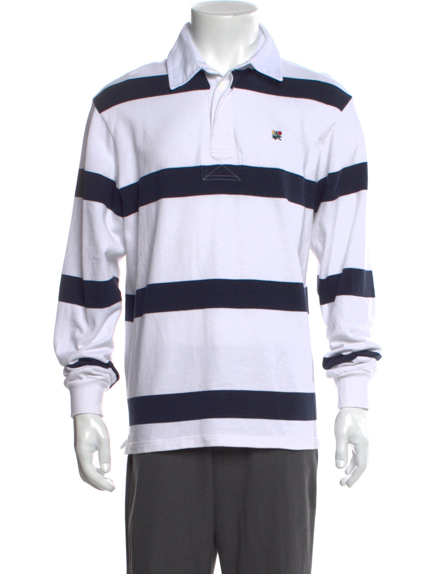 Aimé Leon Dore Striped Crew Neck Polo Shirt