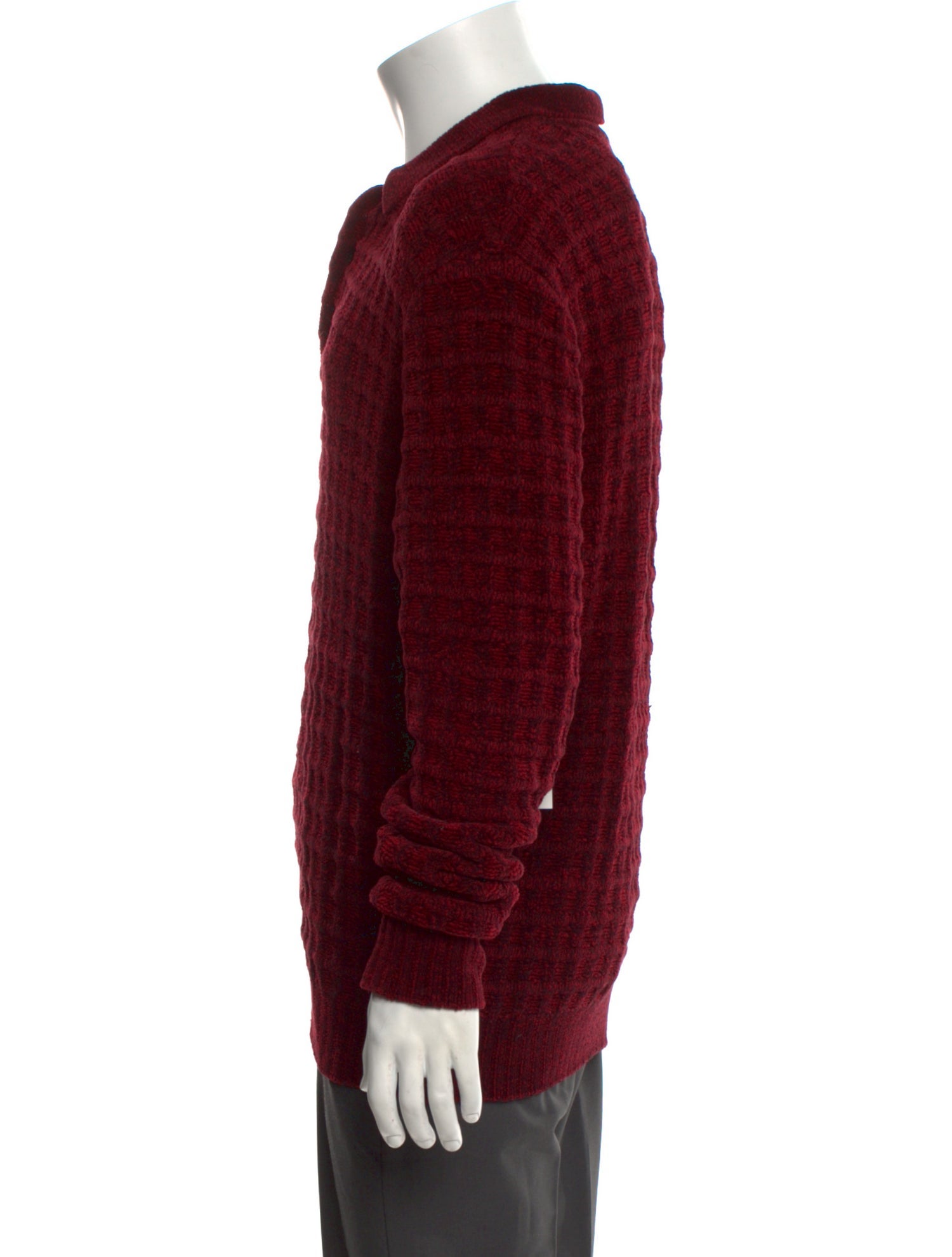 Aimé Leon Dore Collar Long Sleeve Polo Sweater