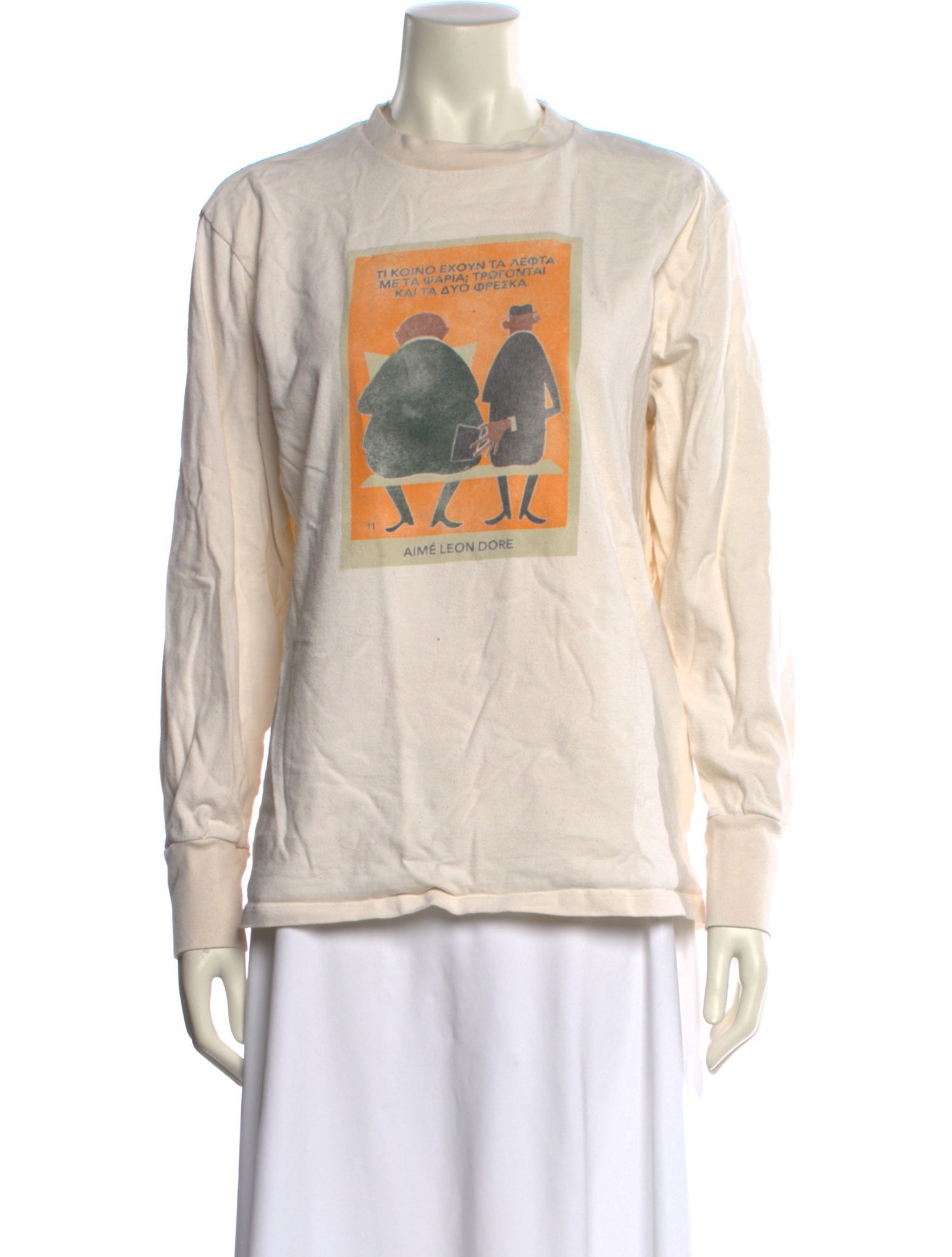 Aimé Leon Dore Graphic Print Crew Neck Sweatshirt