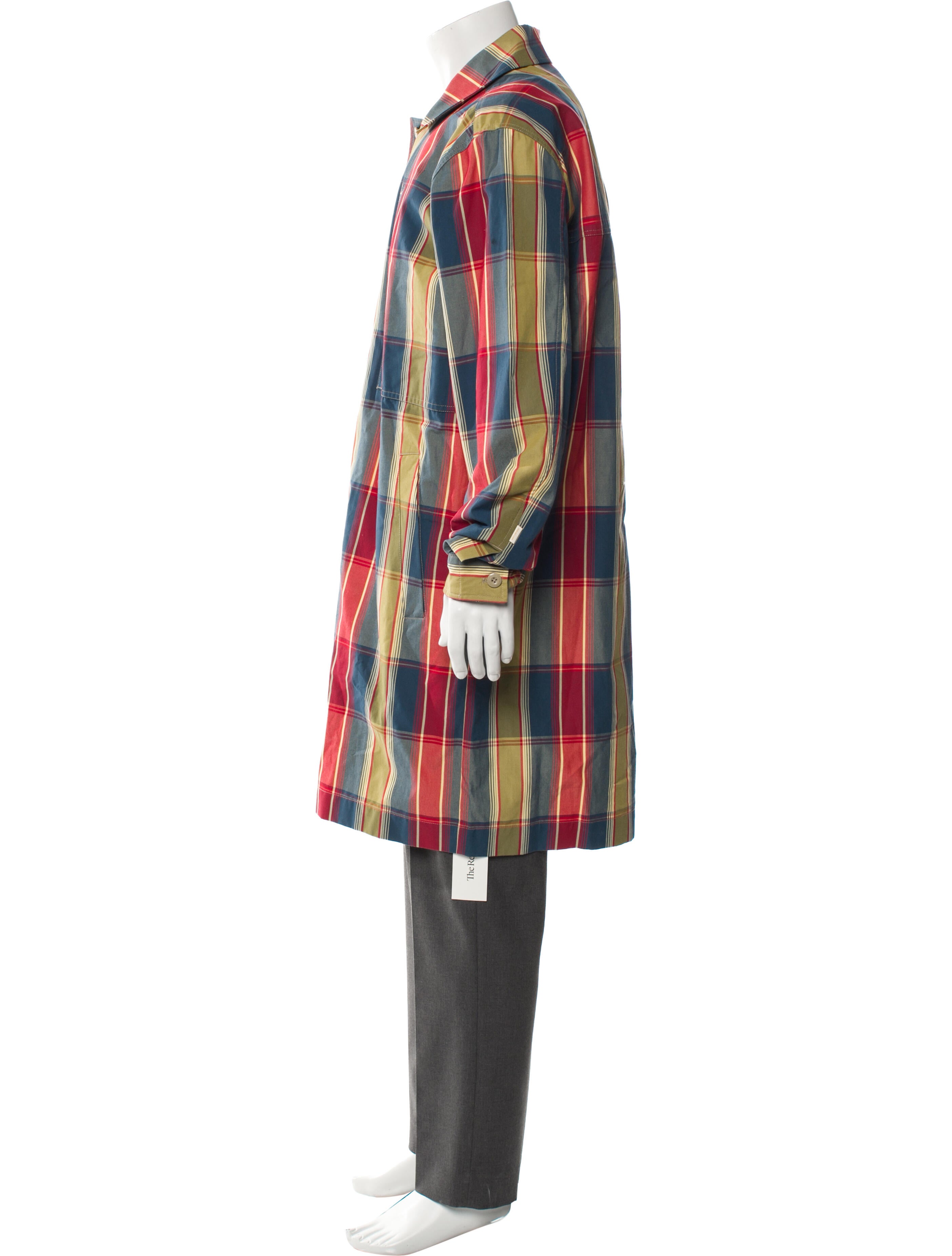 Aimé Leon Dore Plaid Print Overcoat