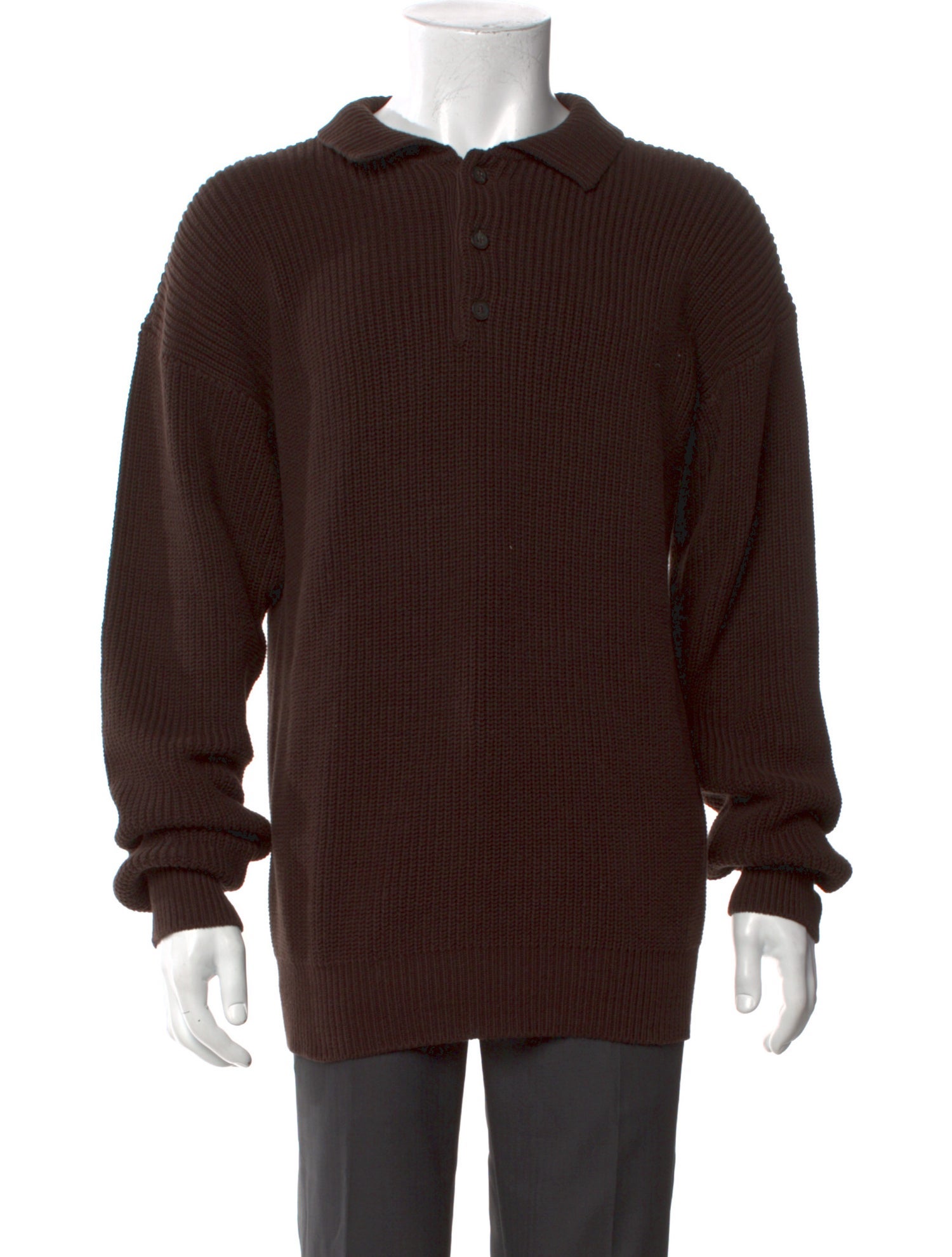Aimé Leon Dore Crew Neck Long Sleeve Polo Sweater