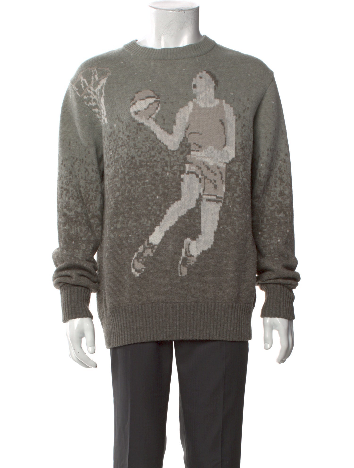 Aimé Leon Dore Wool Graphic Print Pullover