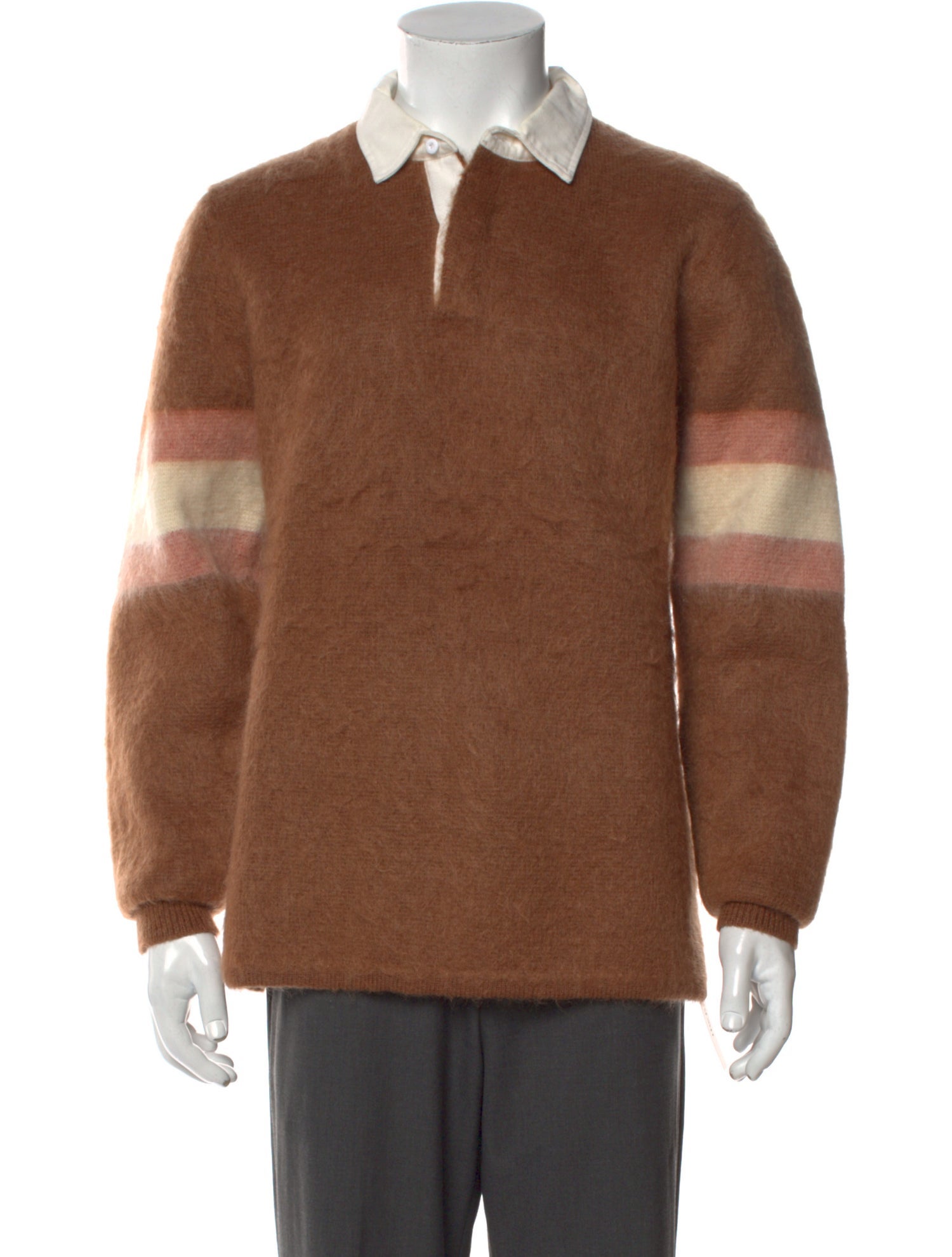 Aimé Leon Dore Collar Long Sleeve Polo Sweater
