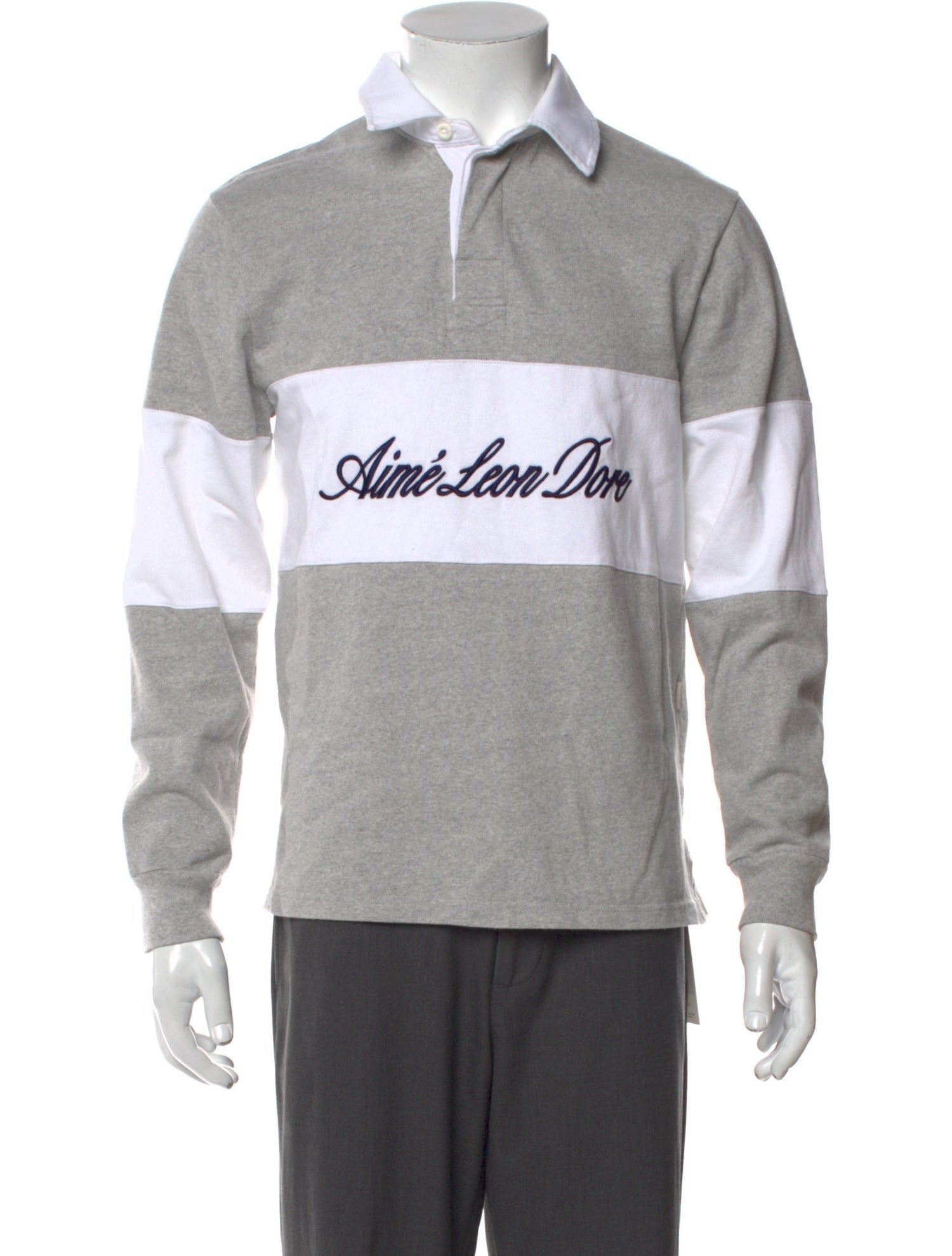 Aimé Leon Dore Printed V-Neck Polo Shirt