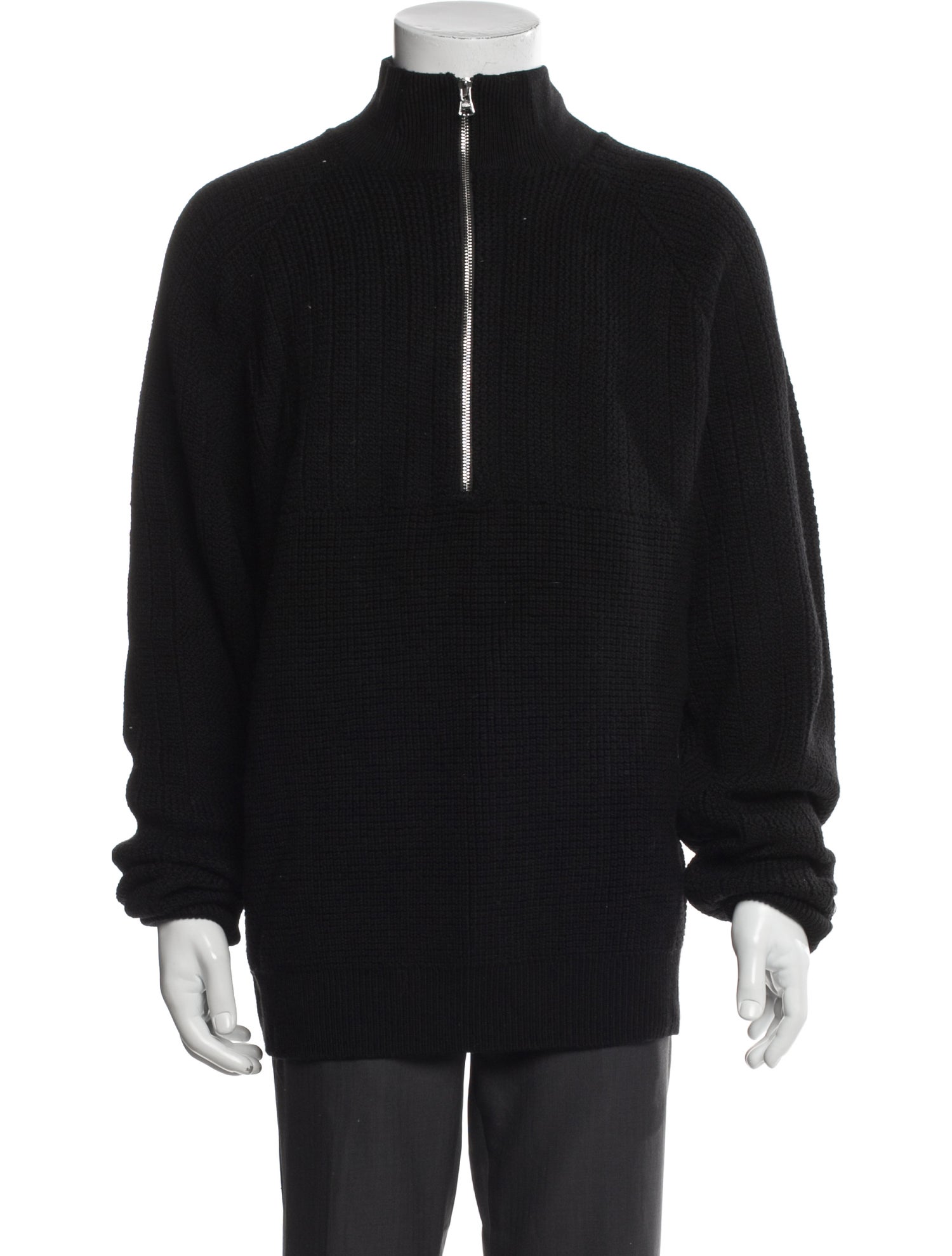 Aimé Leon Dore Merino Wool Mock Neck Polo Sweater