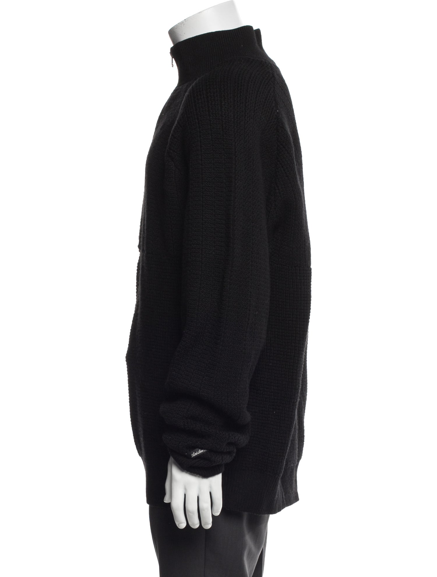 Aimé Leon Dore Merino Wool Mock Neck Polo Sweater